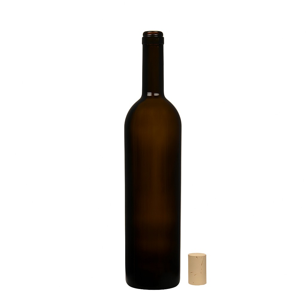 750 ml vīna pudele 'Liberty', antīki zaļa, atvere: korķis 750 ml vīna pudele 'Liberty', antīki zaļa, atvere: korķis