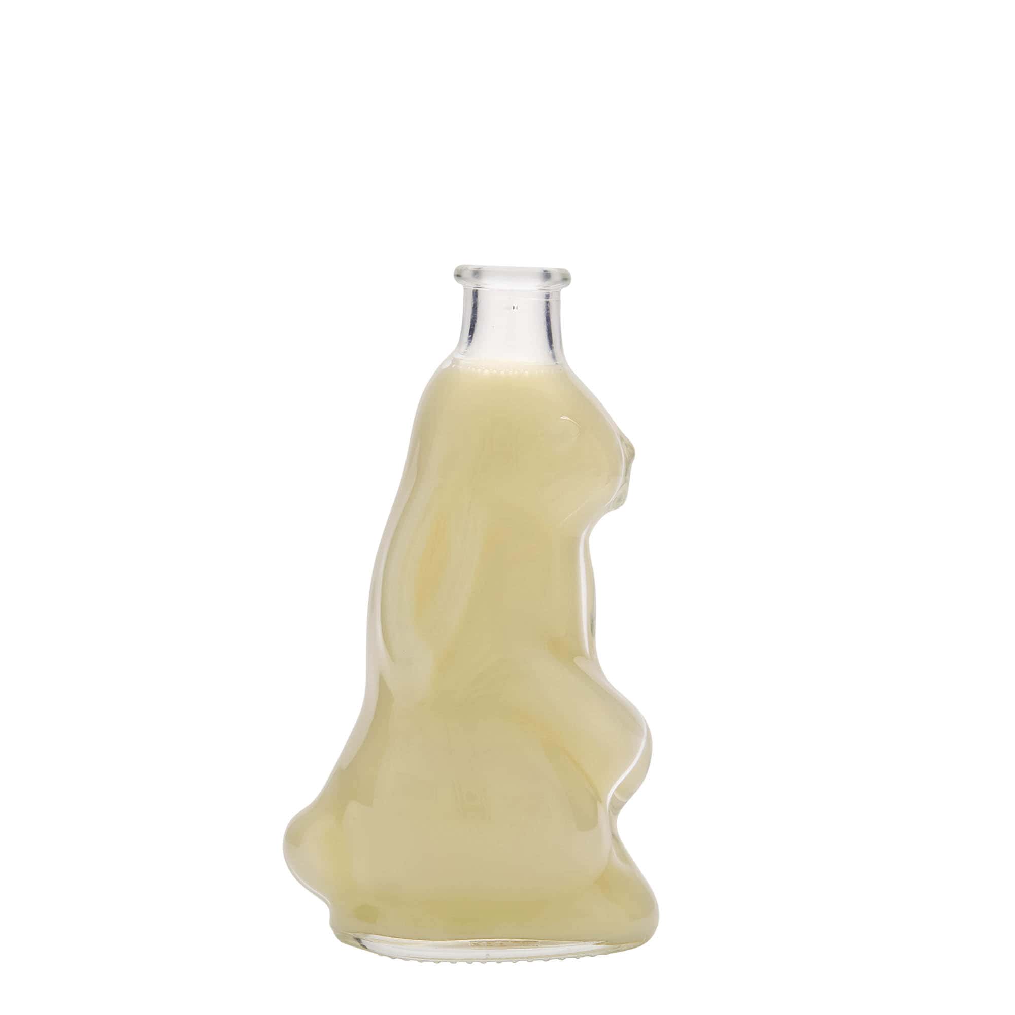 200 ml stikla pudele 'Zaķis', atvere: korķis