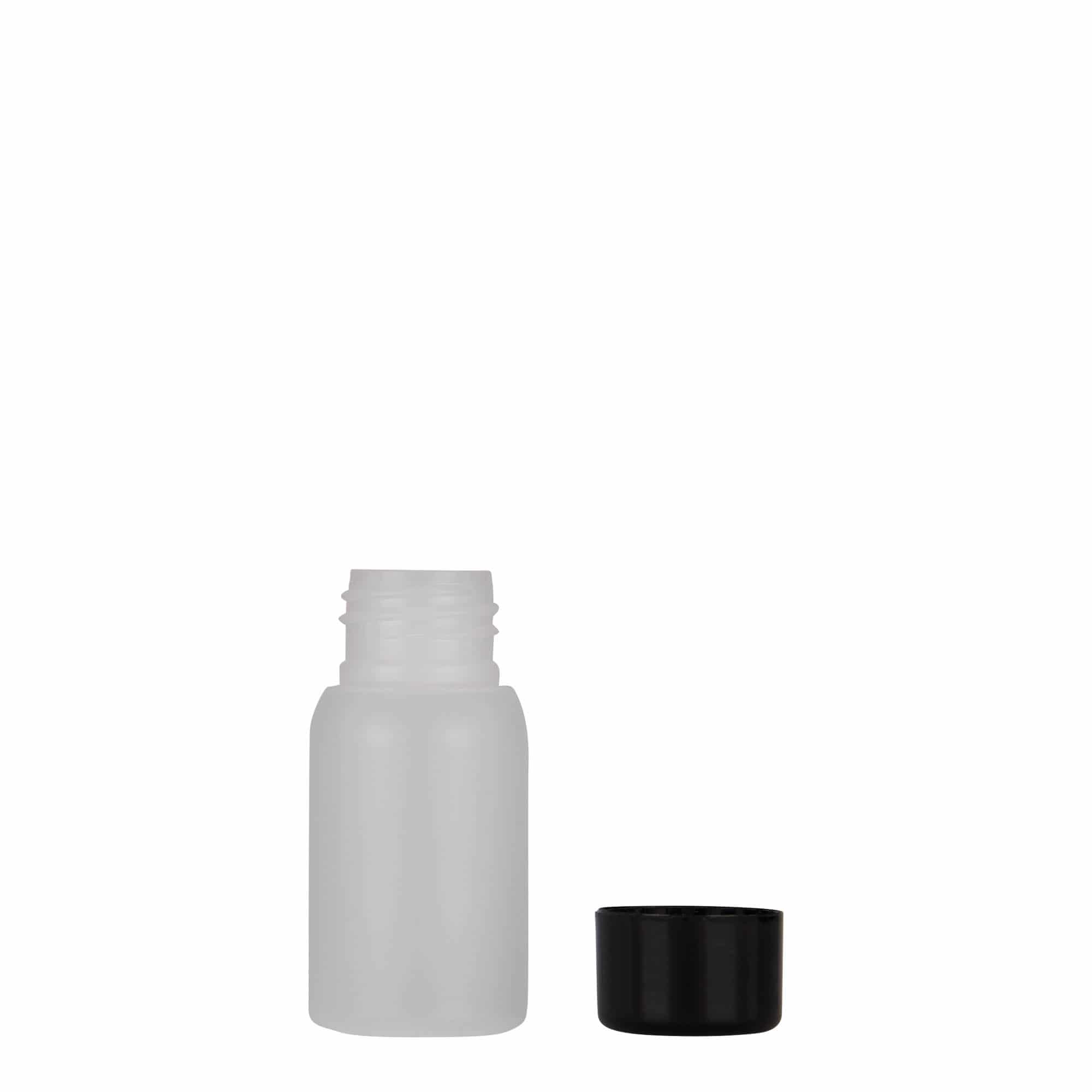 30 ml plastmasas pudele 'Tuffy', HDPE, dabīga, atvere: 24/410