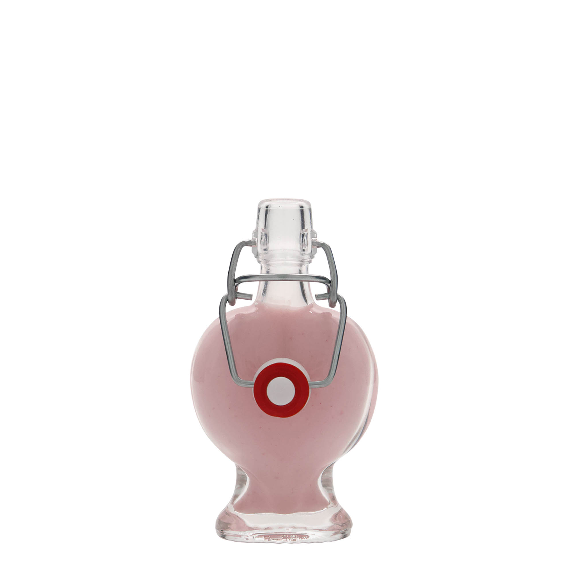 40 ml stikla pudele 'Sirds', atvere: aizbāžņa aizvērums 40 ml stikla pudele 'Sirds', atvere: aizbāžņa aizvērums