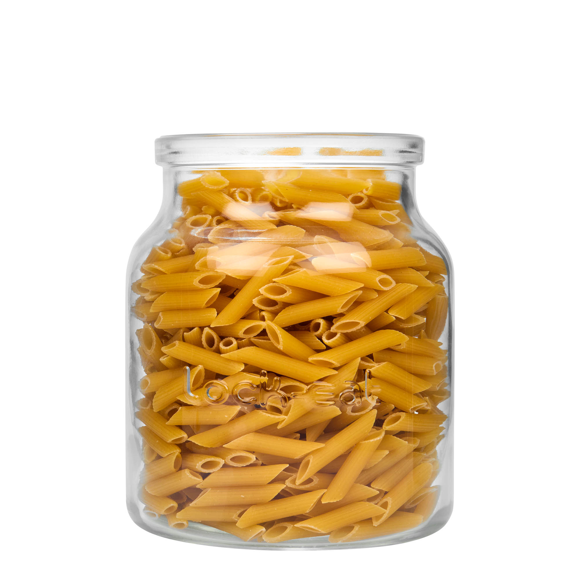 2.000 ml stiklaina burka ar metāla aizdari 'Lock-Eat', atvere: metāla aizdare ar aizbīdni 2.000 ml stiklaina burka ar metāla aizdari 'Lock-Eat', atvere: metāla aizdare ar aizbīdni
