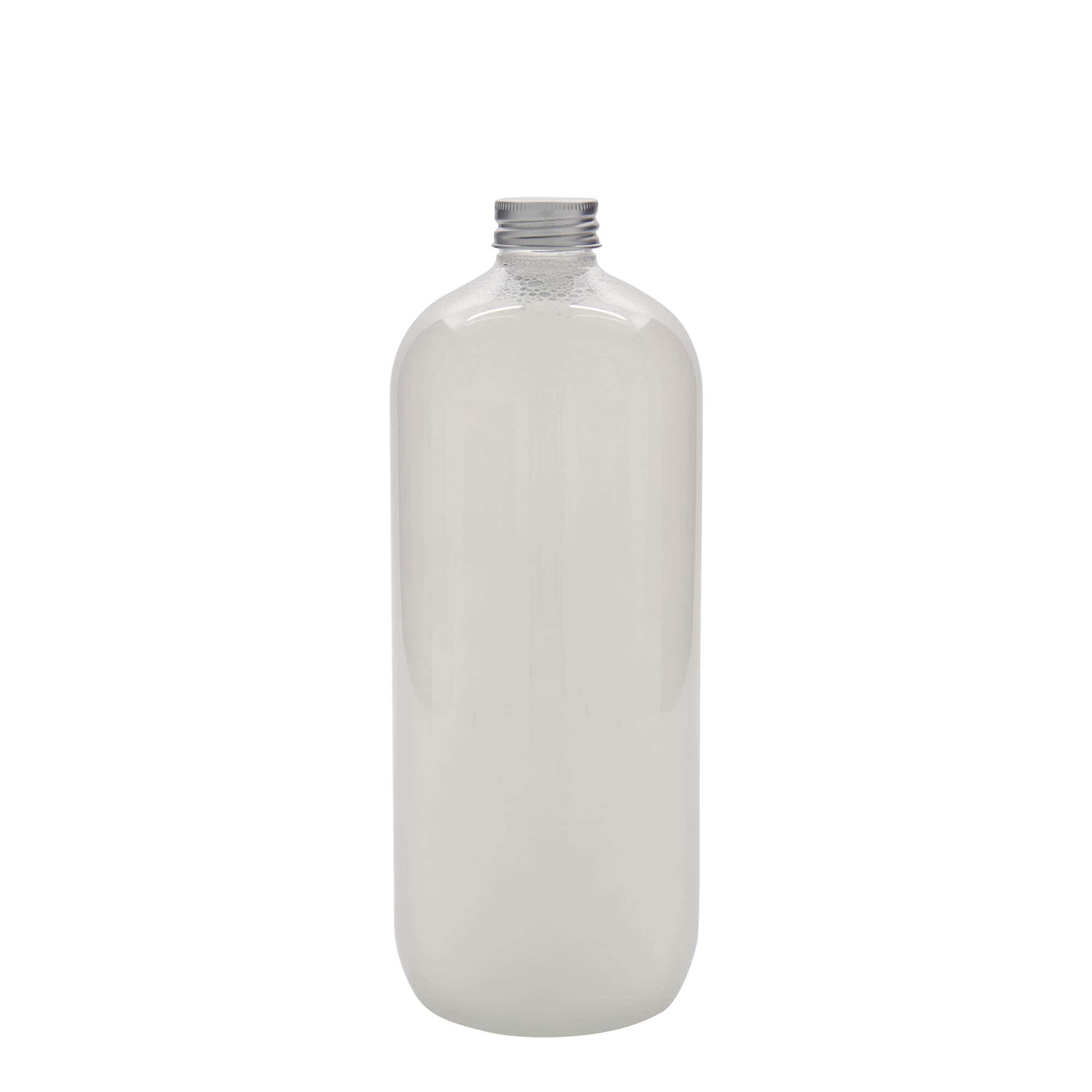 1.000 ml PET pudele 'Boston', plastmasa, atvere: 28/410