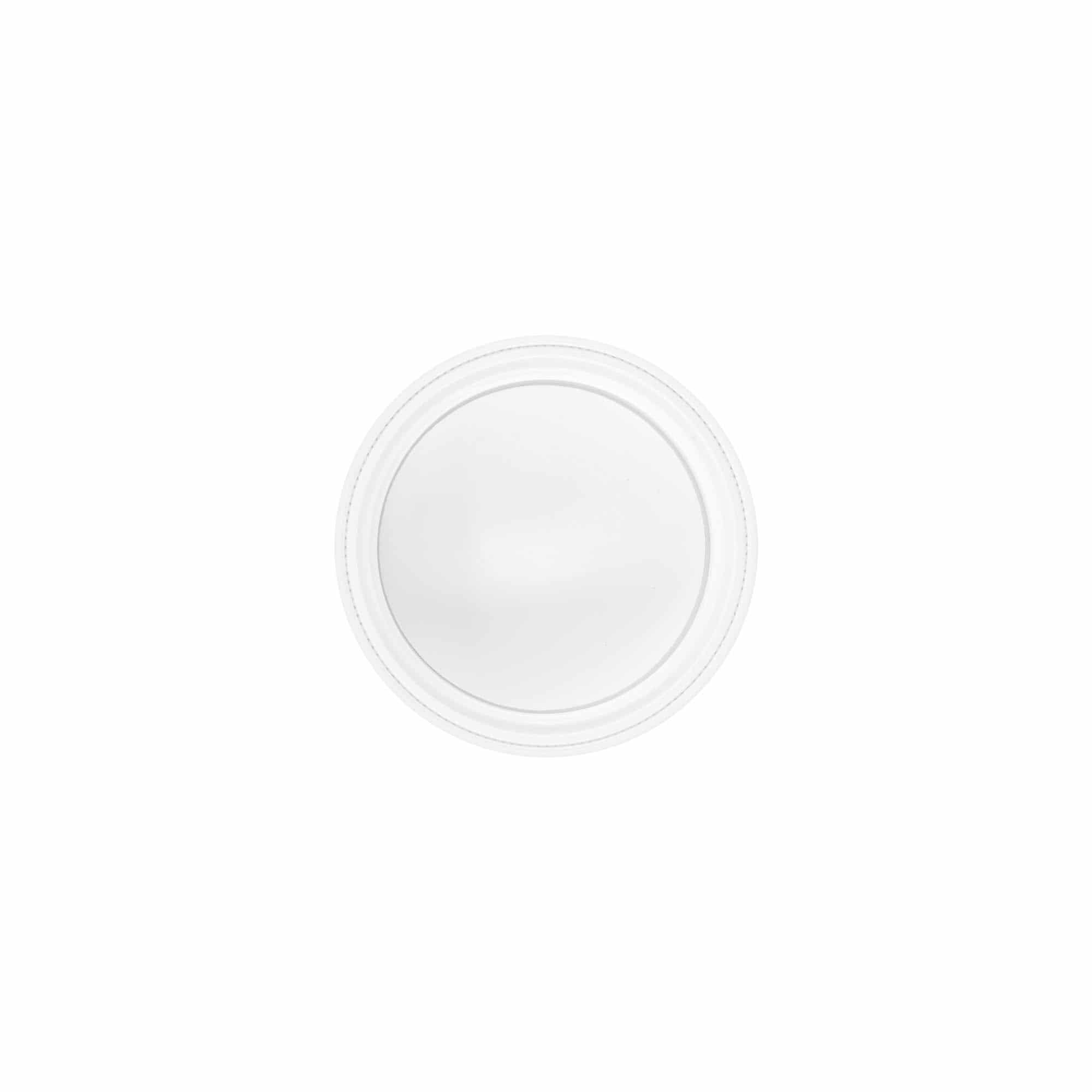 Skrūvējams vāciņš 30 ml, SAN plastmasa, balts