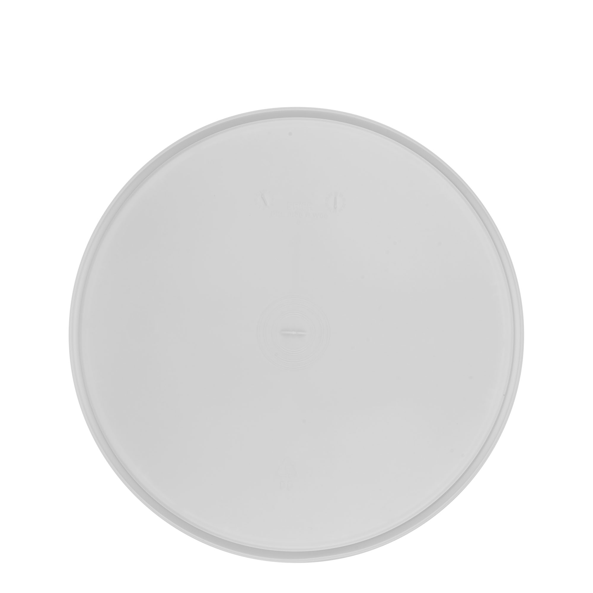 Vāks 20 l spainim, PP plastmasas, balts