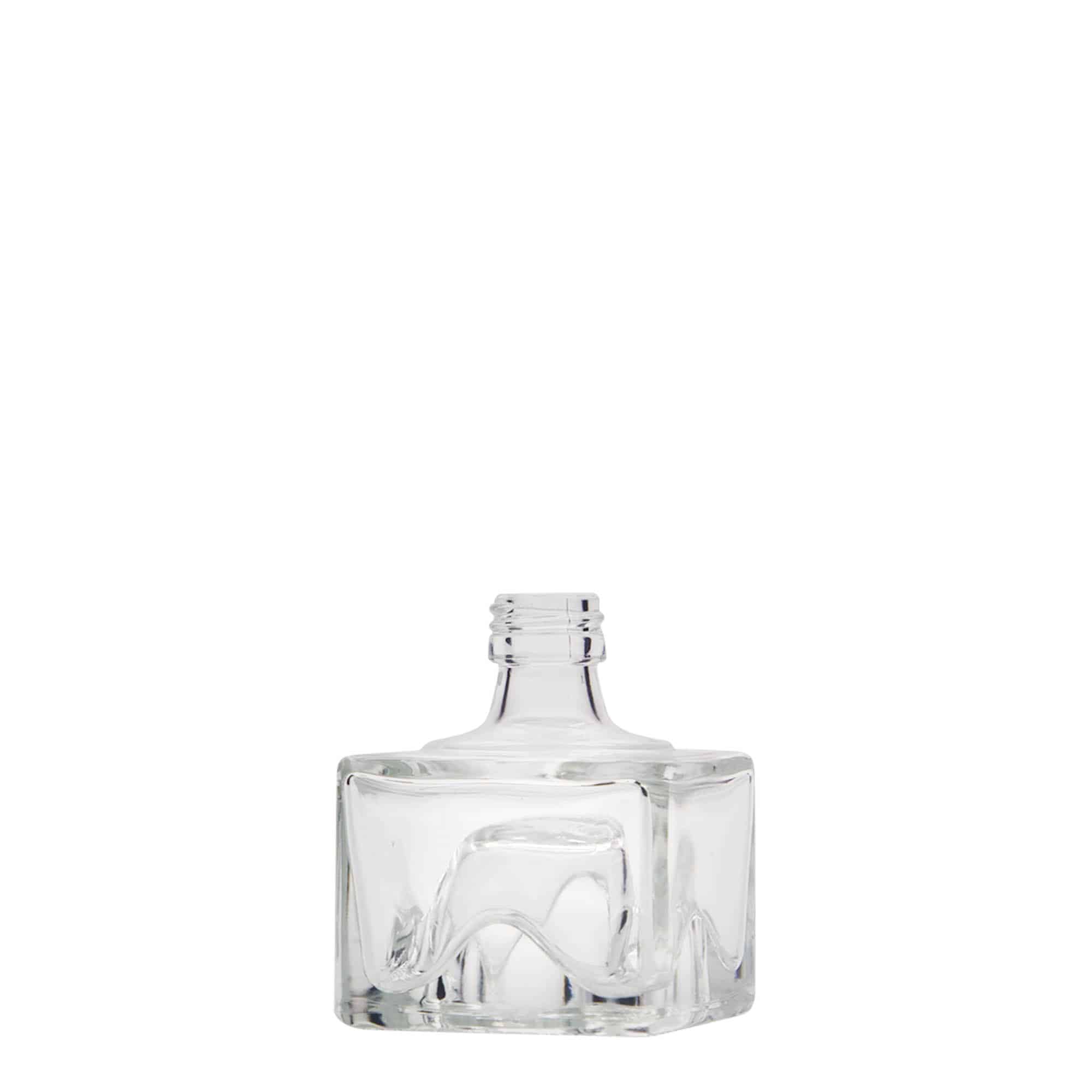 40 ml stikla pudele 'Cocolores', kvadrātiska, aizdare: PP 18
