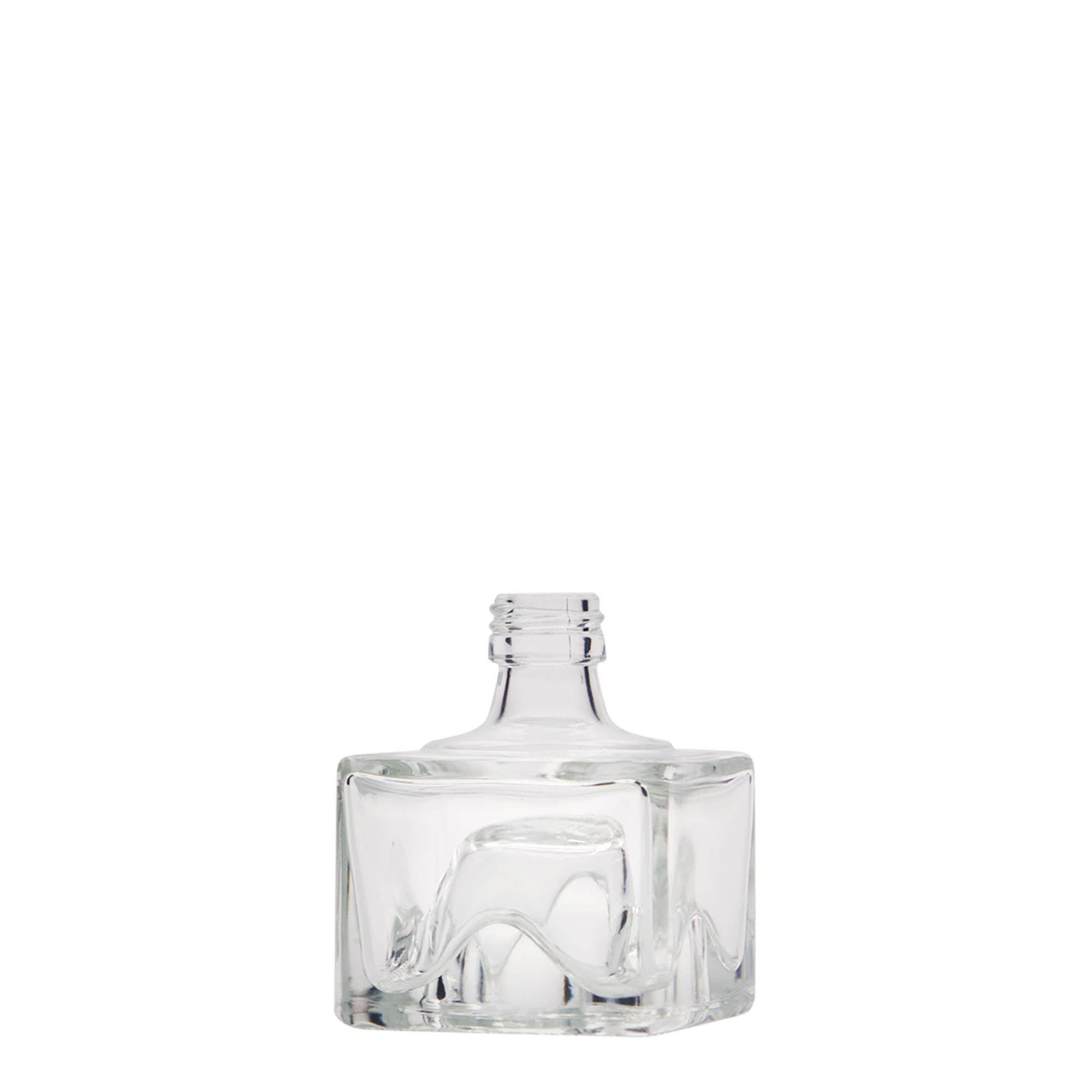 40 ml stikla pudele 'Cocolores', kvadrātiska, aizdare: PP 18