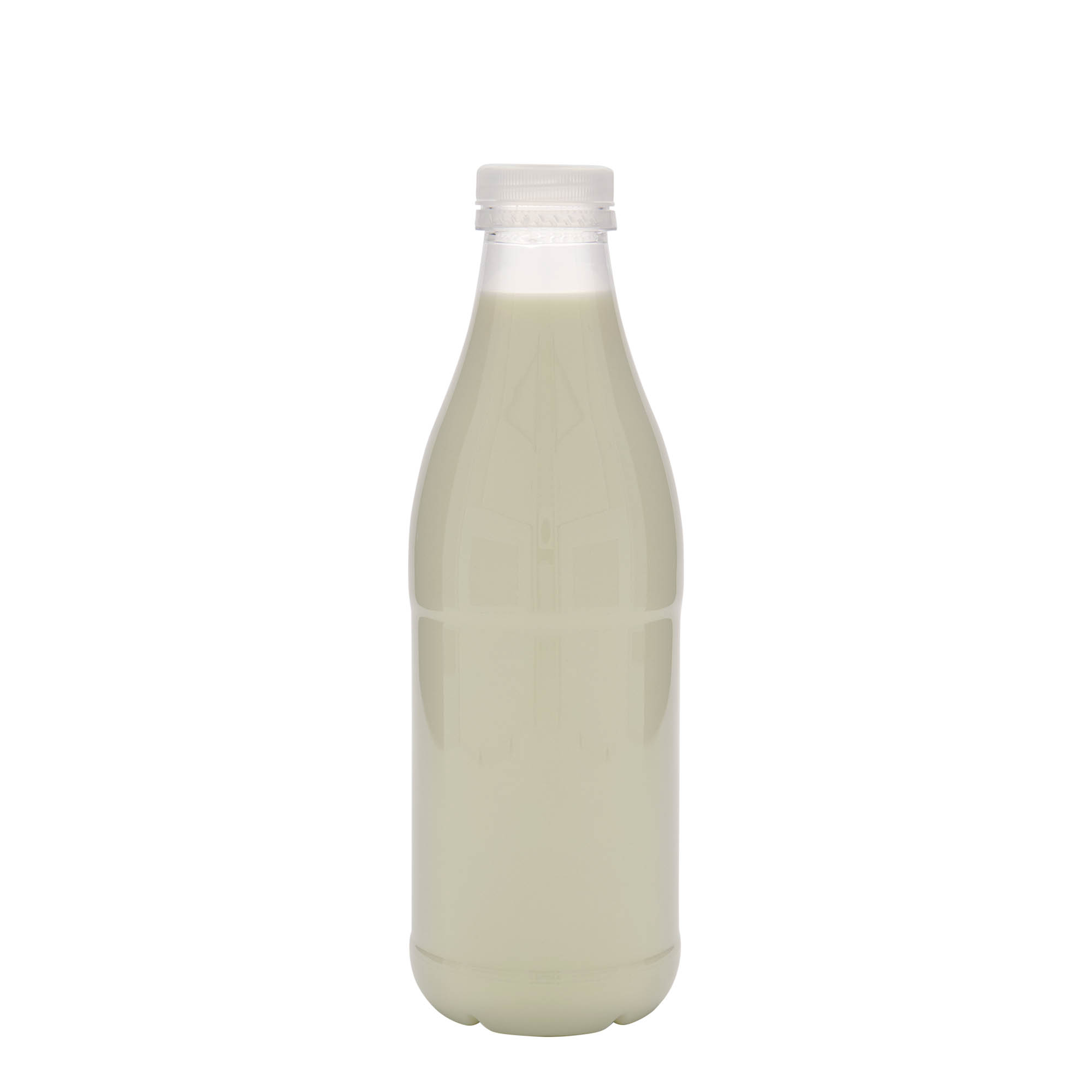 1 000 ml PET pudele 'Piens un sula', plastmasa, atvere: 38 mm 1 000 ml PET pudele 'Piens un sula', plastmasa, atvere: 38 mm