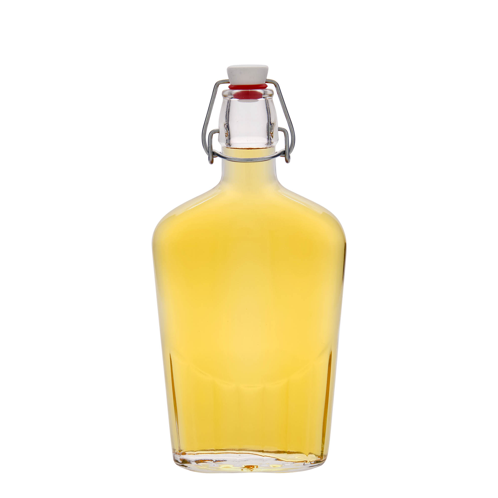 500 ml stikla pudele 'Fiaschetta', ovāla, atvere: aizbīdņa aizdare 500 ml stikla pudele 'Fiaschetta', ovāla, atvere: aizbīdņa aizdare