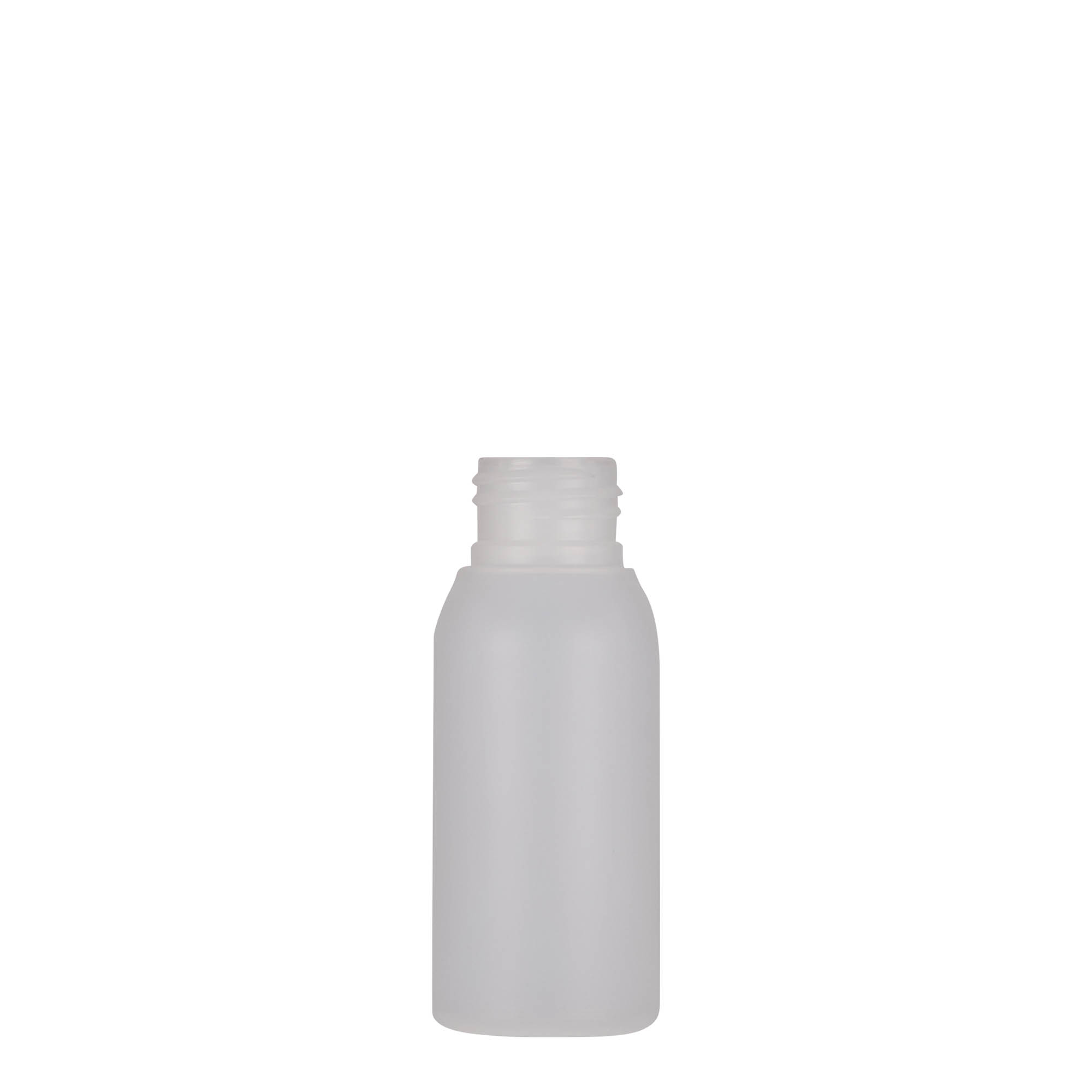 50 ml plastmasas pudele 'Tuffy', HDPE, dabīga, atvere: 24/410