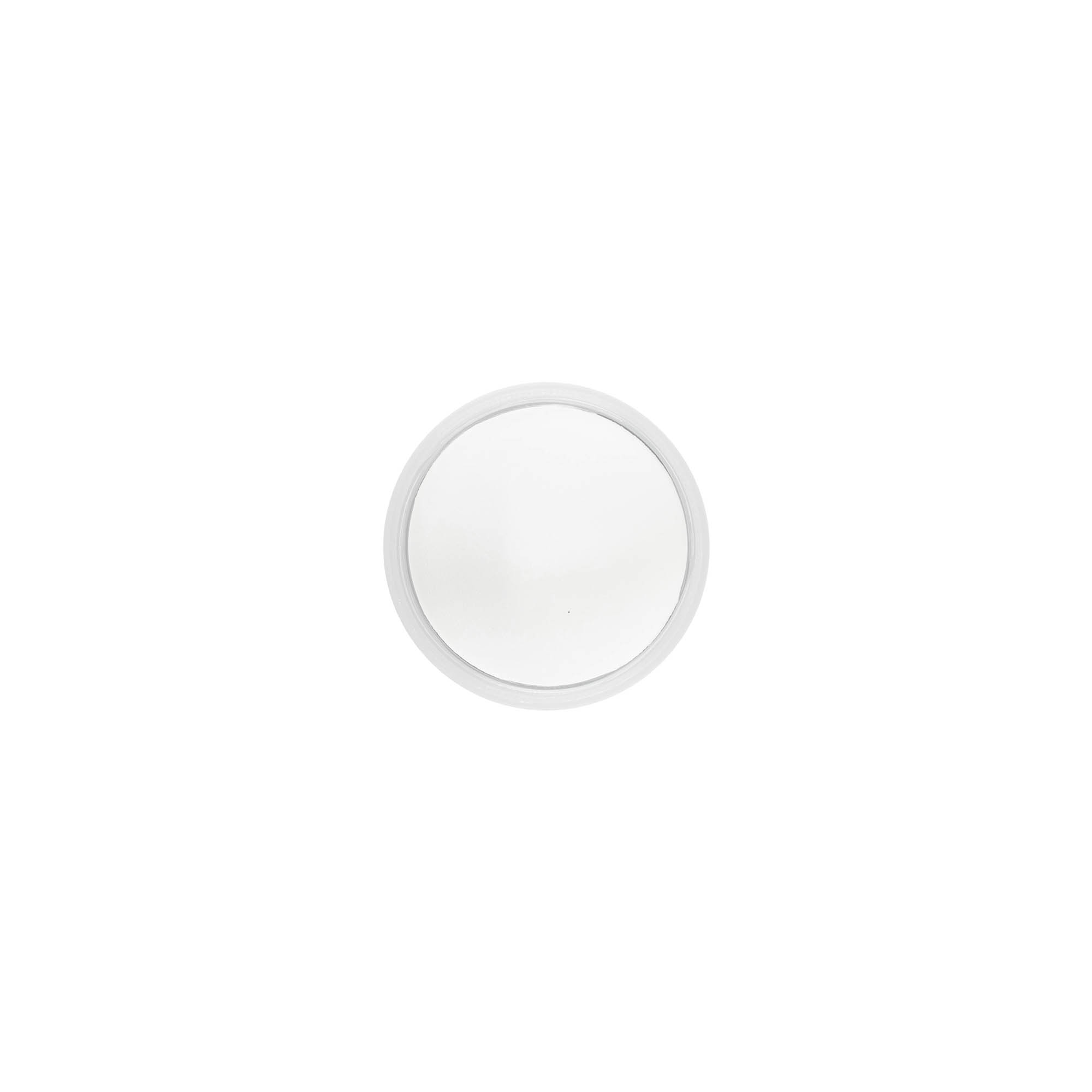 Skrūvējams aizvērējs 'Clear/Platin Edition', PP plastmasa, balts, atverei: 40/2P