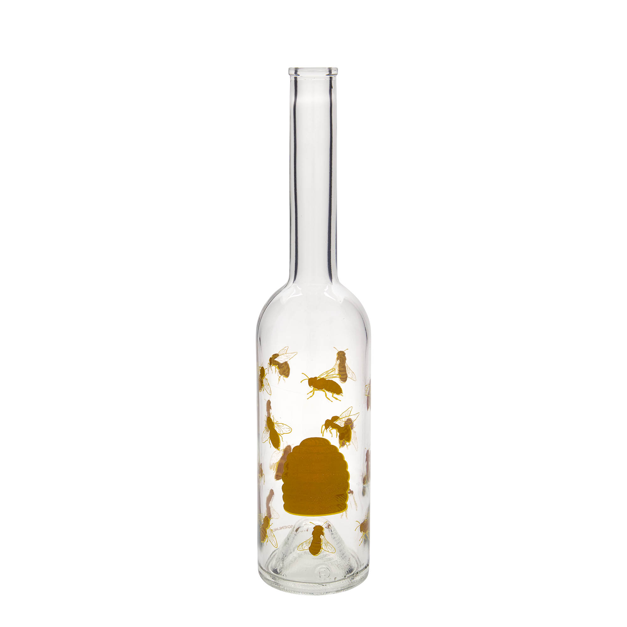 500 ml stikla pudele 'Opera', motīvs: bites, atvere: korķis