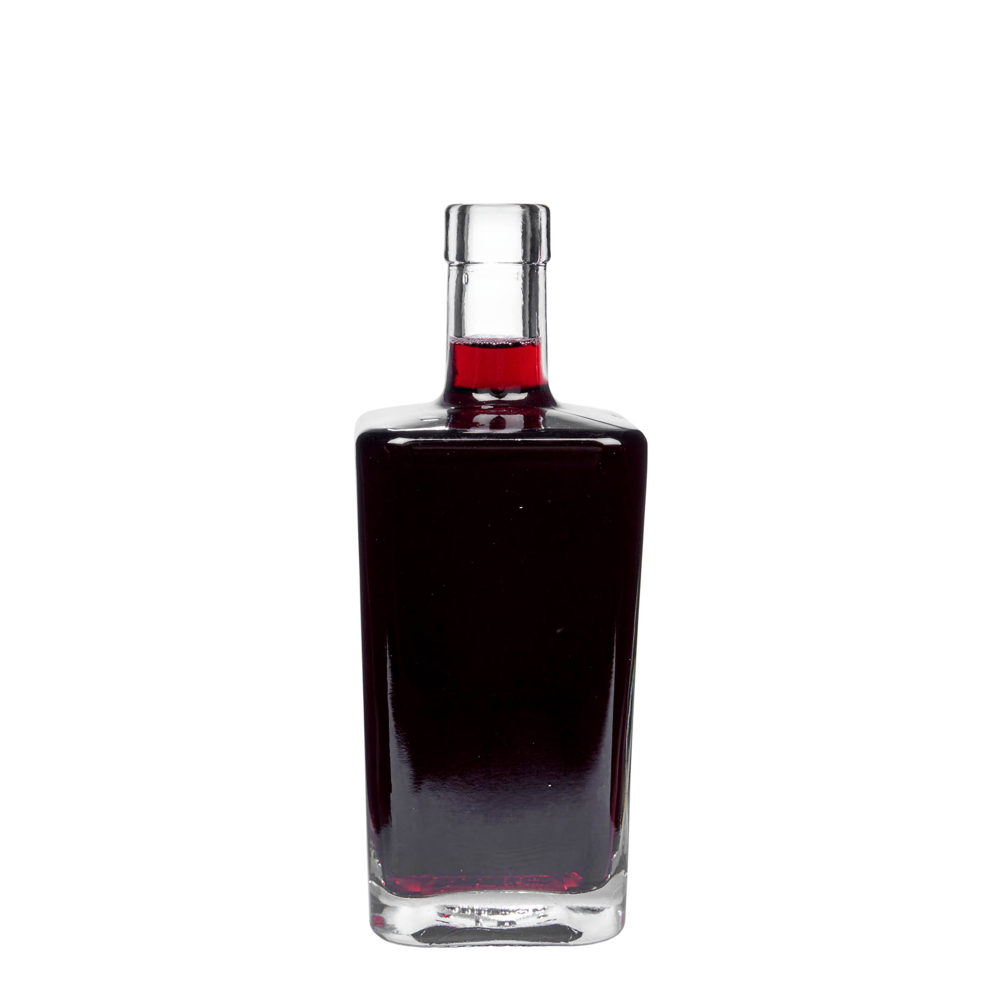 500 ml stikla pudele 'Noel', kvadrātveida, atvere: korķis