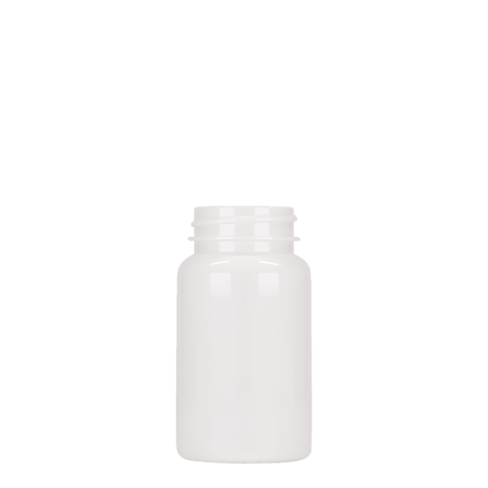 100 ml PET trauks, plastmasas, balts, aizdare: GPI 38/400 100 ml PET trauks, plastmasas, balts, aizdare: GPI 38/400