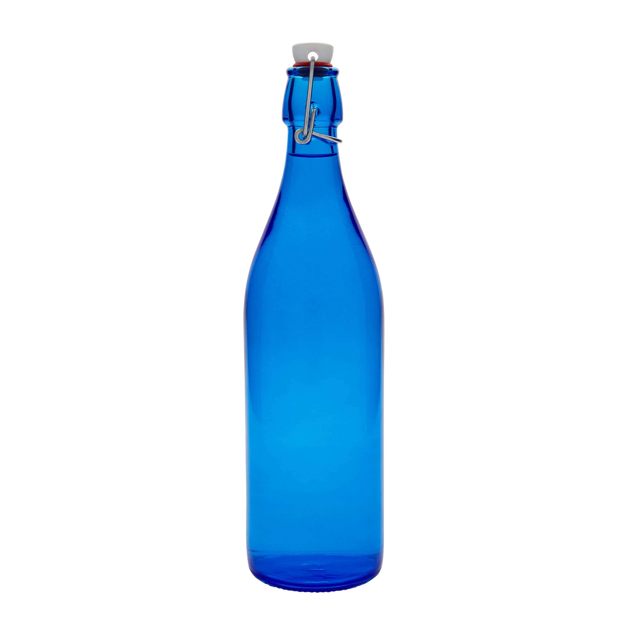 1.000 ml stikla pudele 'Giara', zila, atvere: aizbāžņa aizvērums