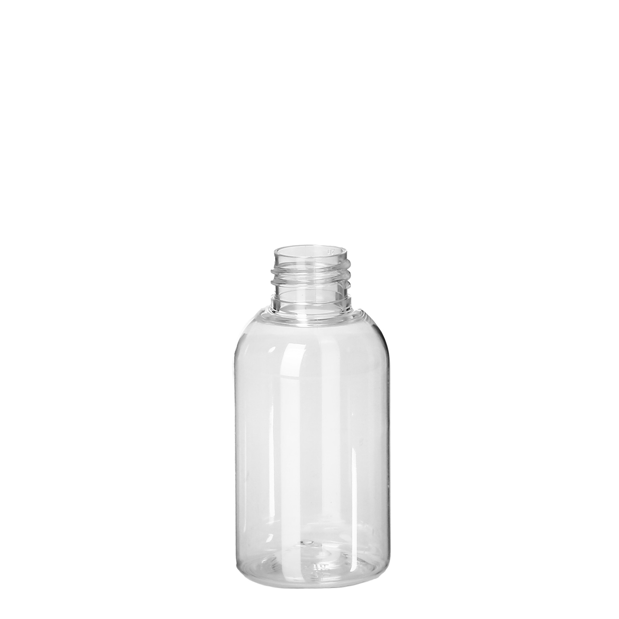 100 ml PET pudele 'Boston', plastmasa, atvere: 24/410 100 ml PET pudele 'Boston', plastmasa, atvere: 24/410