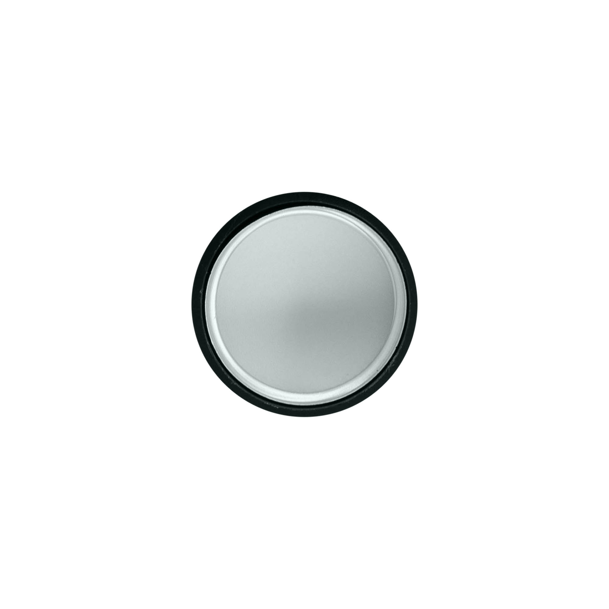 Skrūvējams vāciņš, ABS plastmasa, sudraba krāsā, mutes diametrs: GPI 28/400