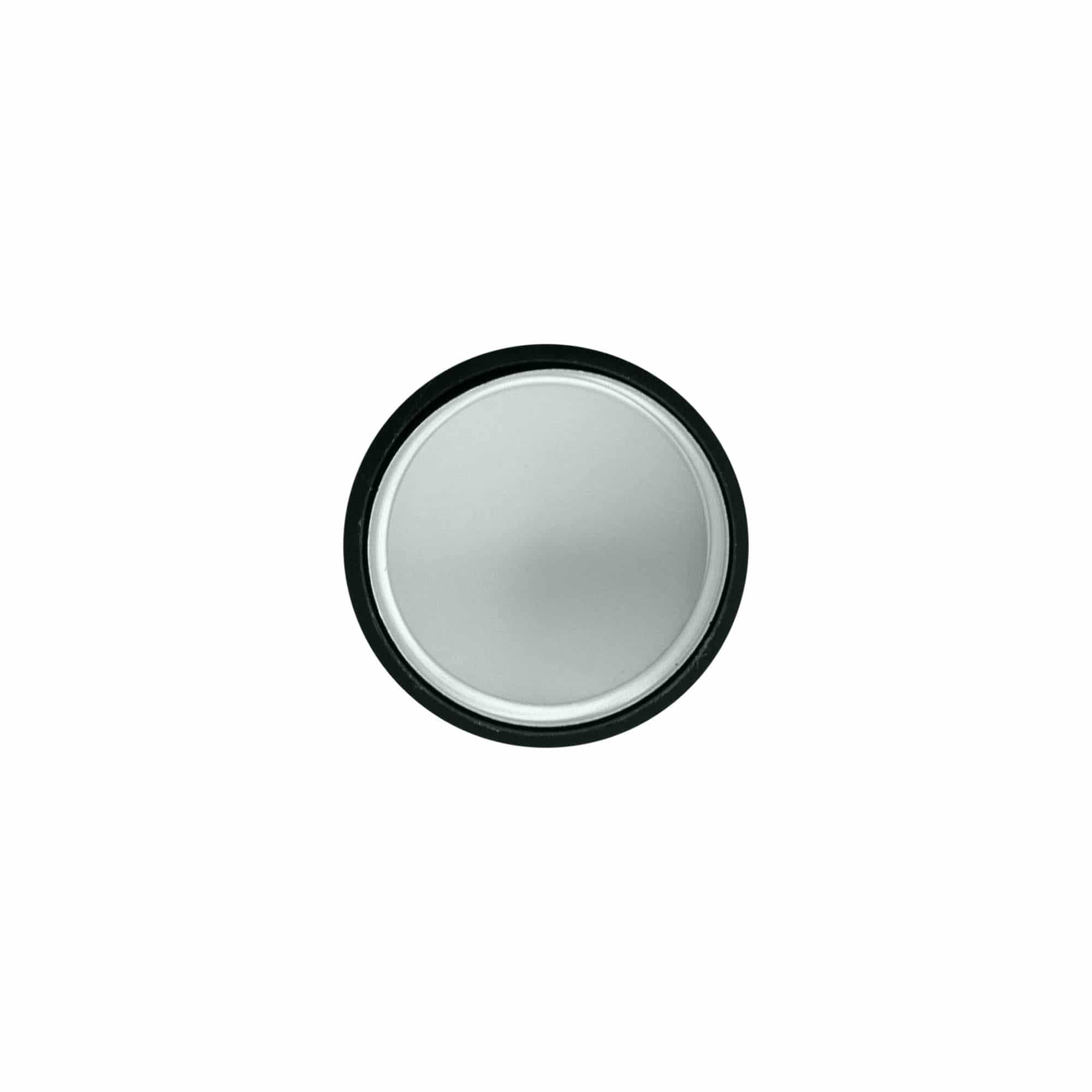 Skrūvējams vāciņš, ABS plastmasa, sudraba krāsā, mutes diametrs: GPI 28/400