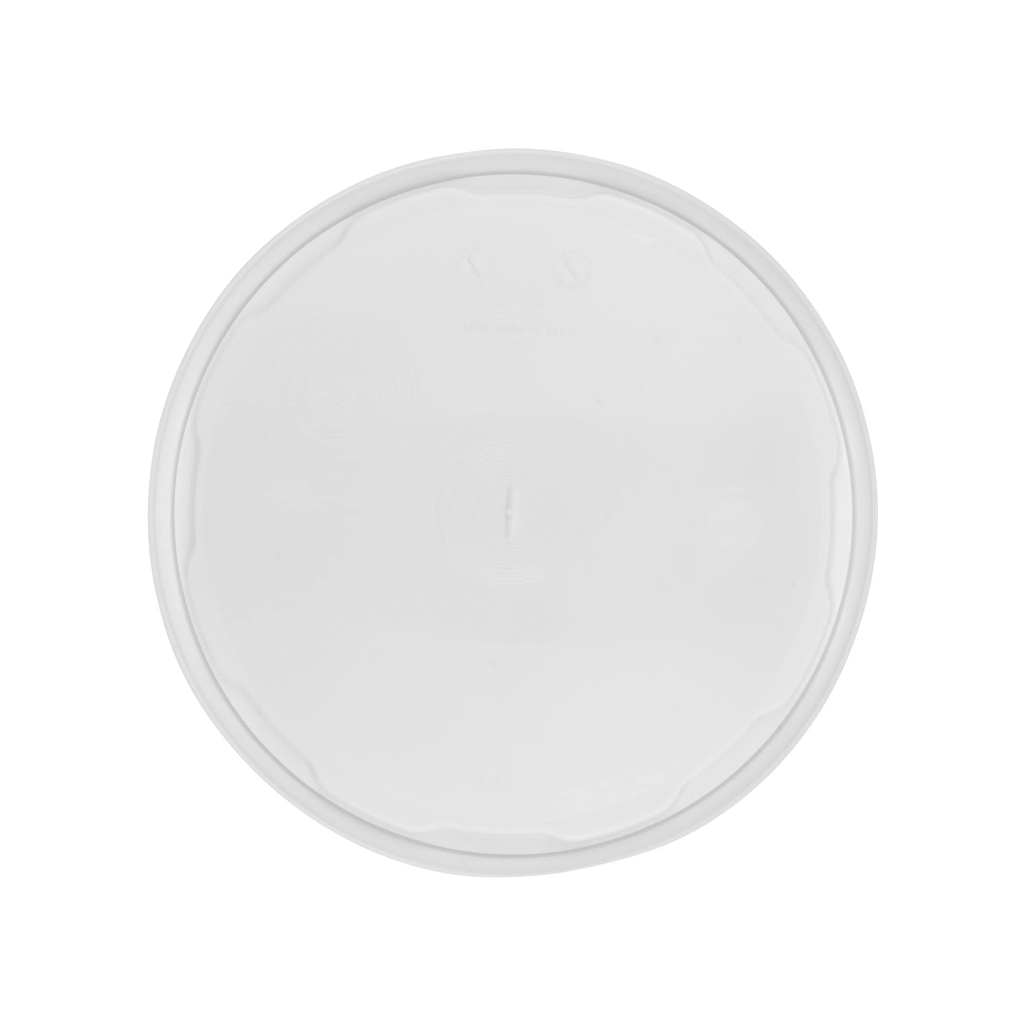 Vāks 10 l spainim, PP plastmasas, balts