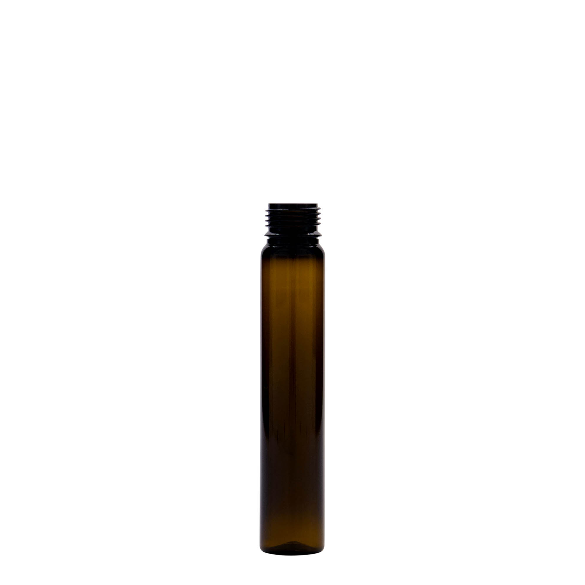 25 ml PET caurulīte, plastmasa, brūna, atvere: skrūvējams aizvērējs 25 ml PET caurulīte, plastmasa, brūna, atvere: skrūvējams aizvērējs