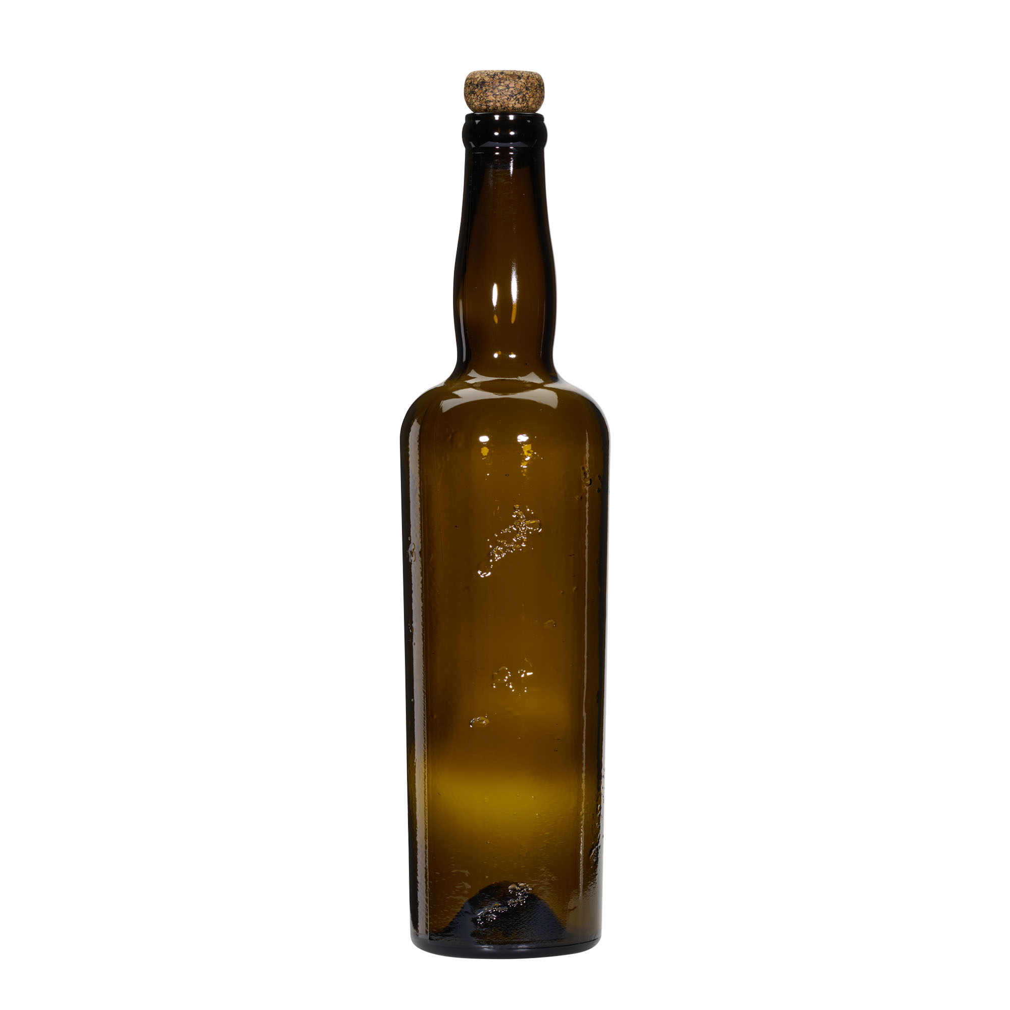 750 ml Wildly Crafted stikla pudele 'Siroco', brūna, atvere: korķis