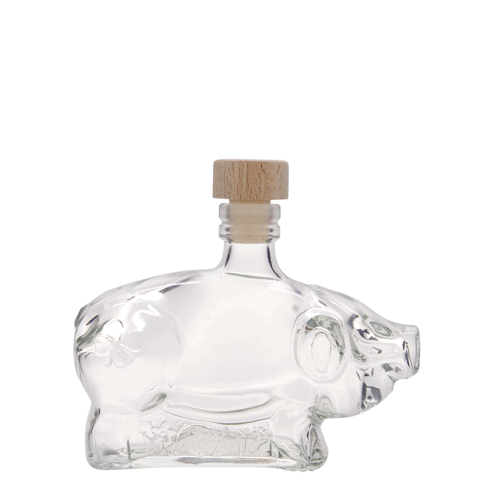 200 ml stikla pudele 'Laimes cūciņa', atvere: korķis