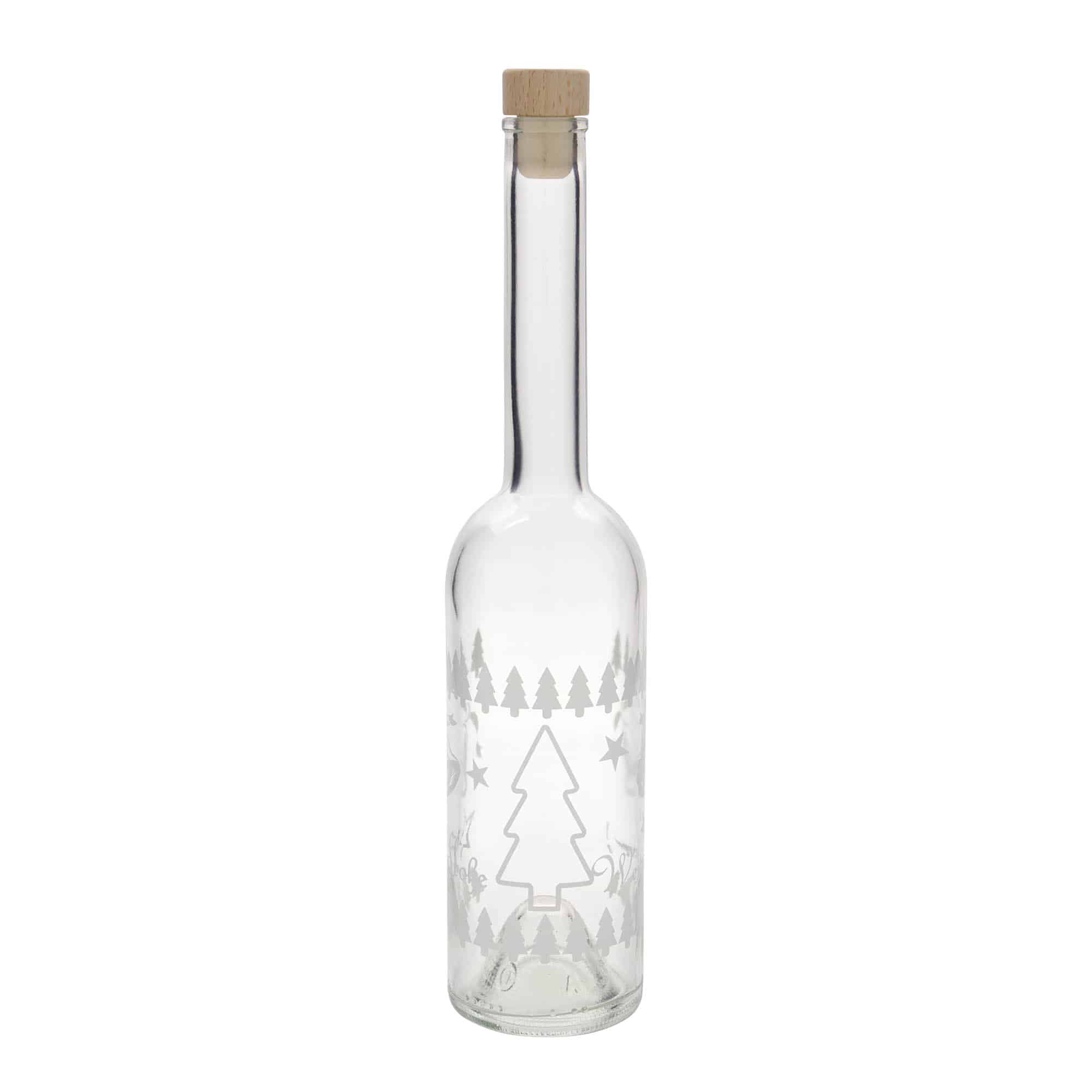 500 ml stikla pudele 'Opera', motīvs: klasiskas Ziemassvētki, atvere: korķis