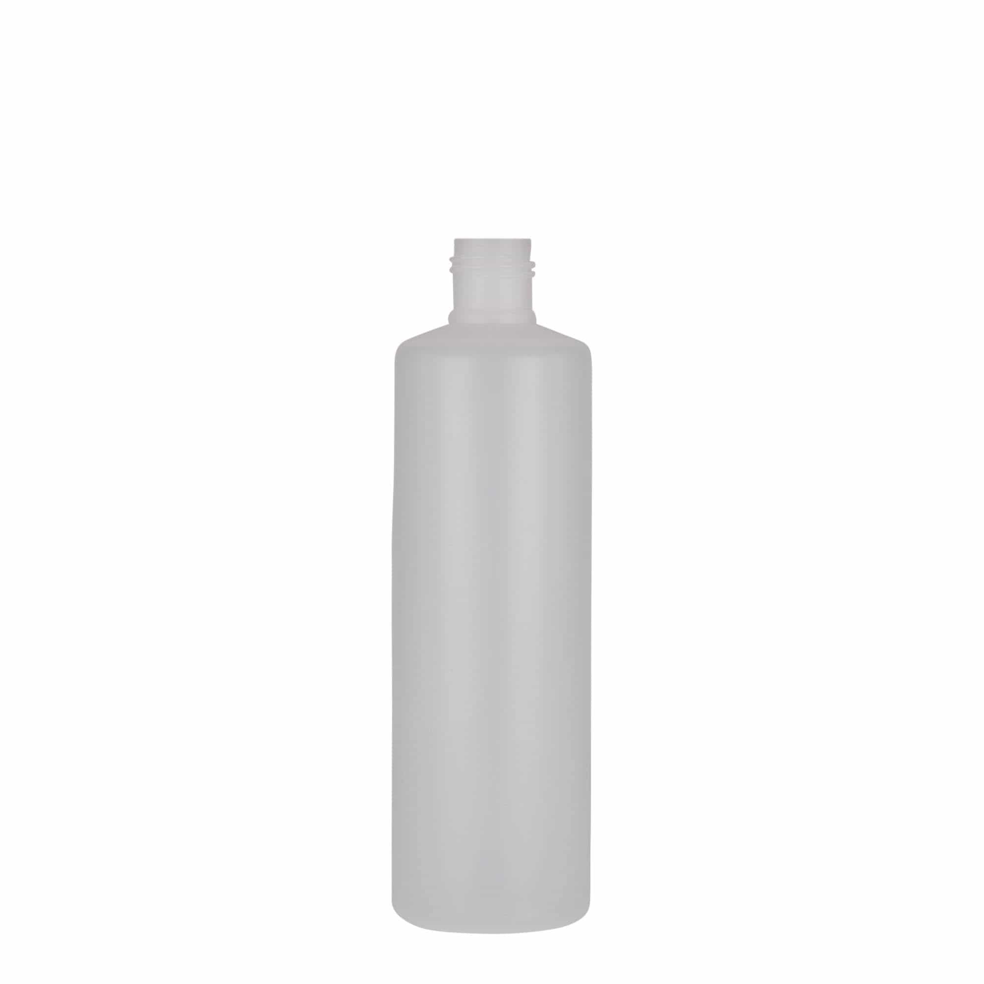 250 ml cilindriska pudele, PE plastmasas, dabīga, aizdare: skrūvējams vāciņš 250 ml cilindriska pudele, PE plastmasas, dabīga, aizdare: skrūvējams vāciņš