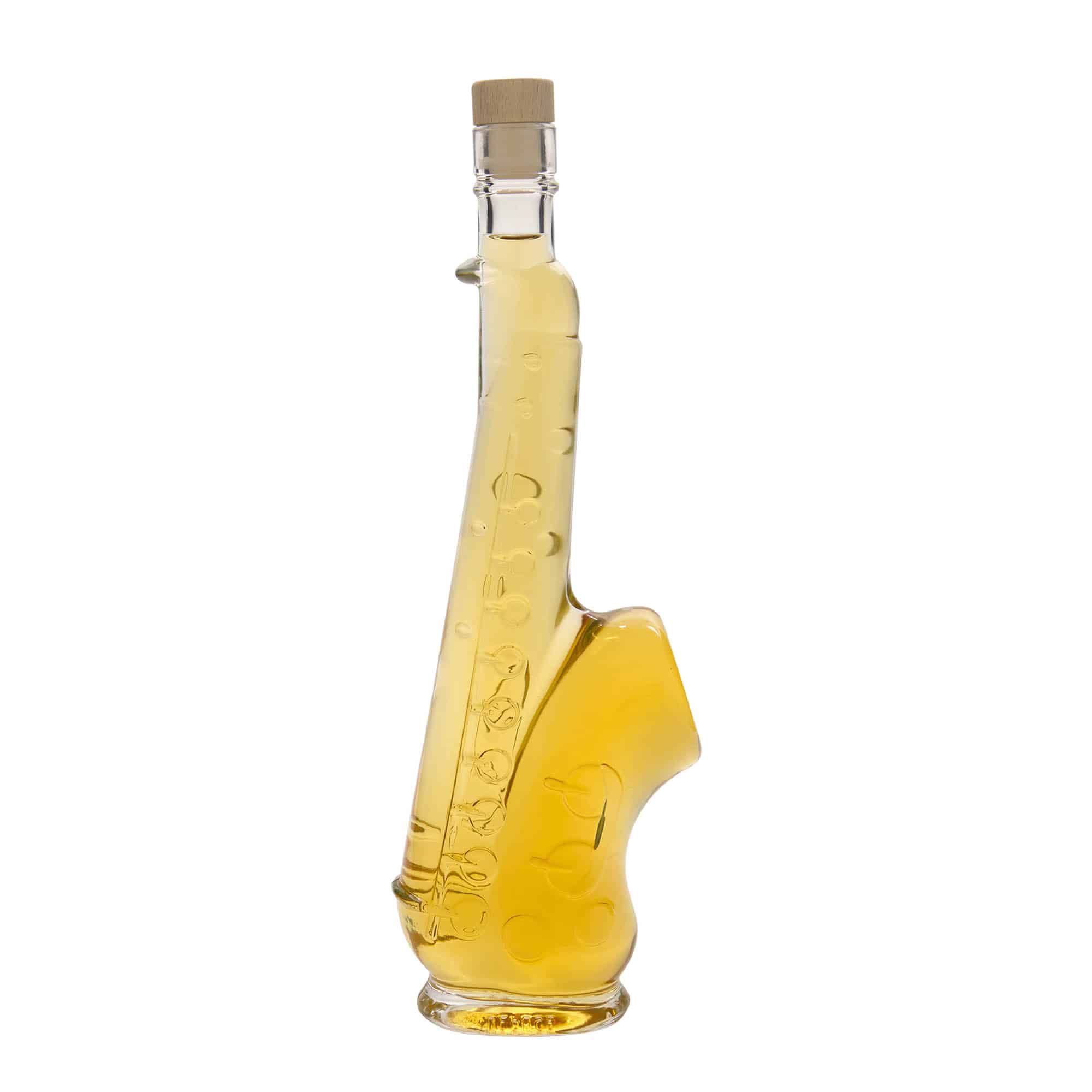 500 ml stikla pudele 'Saksofons', aizdare: korķis