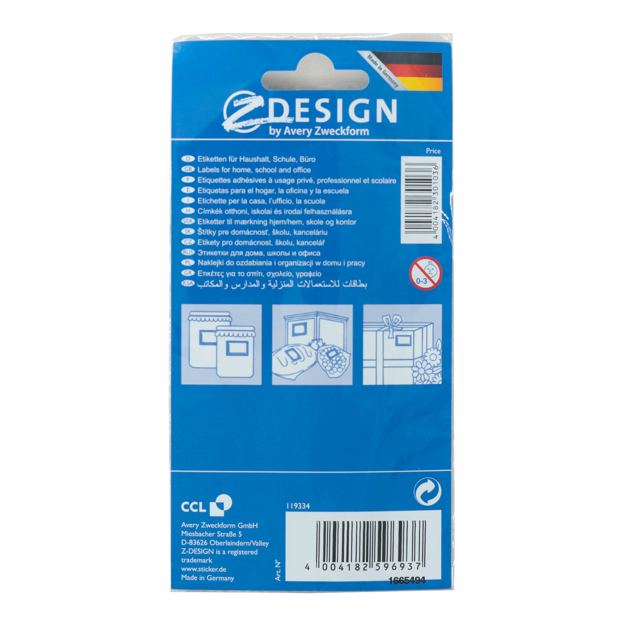 Zweckform etiķetes 'Augļu rāmis', taisnstūrveida, papīrs, daudzkrāsains Zweckform etiķetes 'Augļu rāmis', taisnstūrveida, papīrs, daudzkrāsains