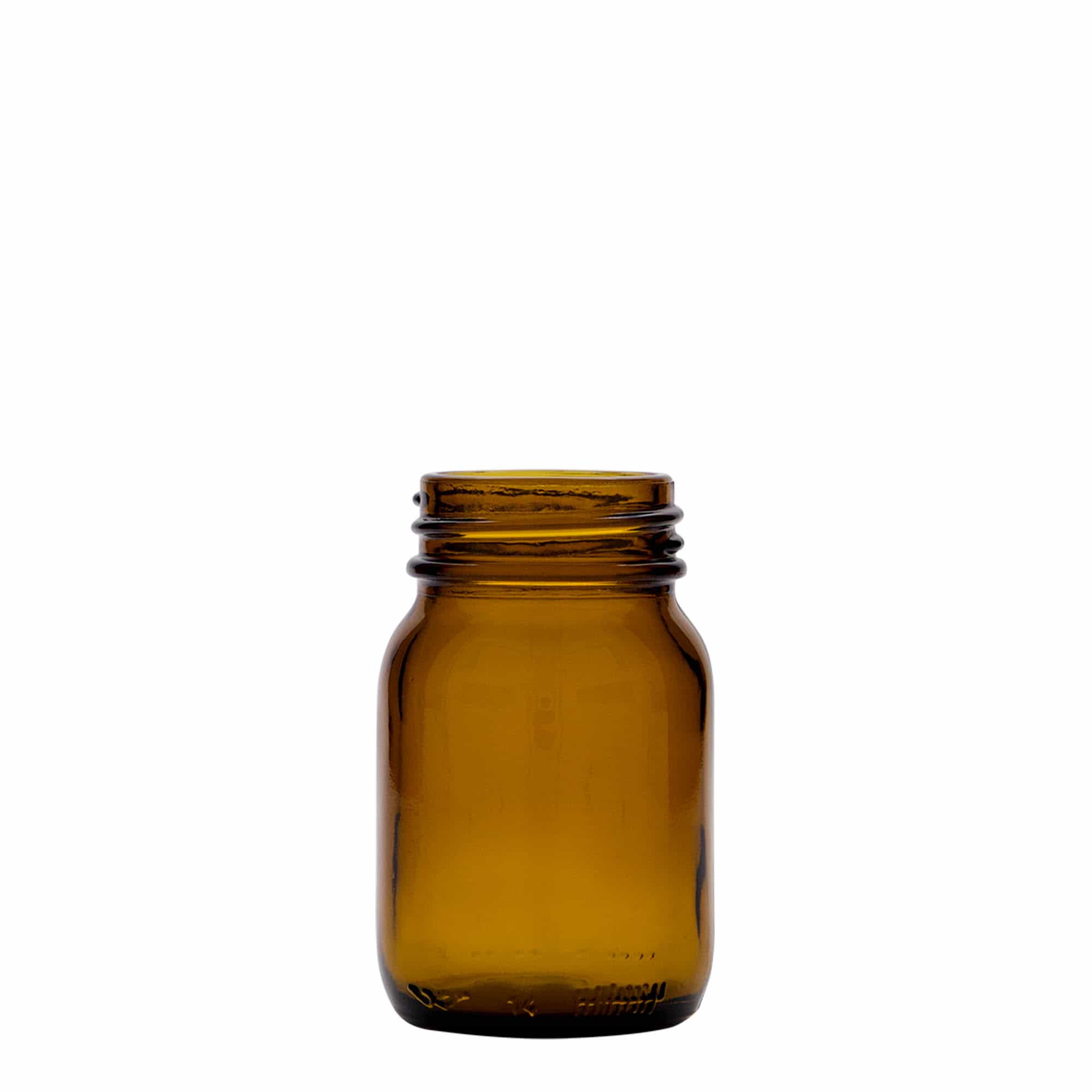 75 ml plata kakla stikla trauks, brūns, atvere: DIN 40 75 ml plata kakla stikla trauks, brūns, atvere: DIN 40
