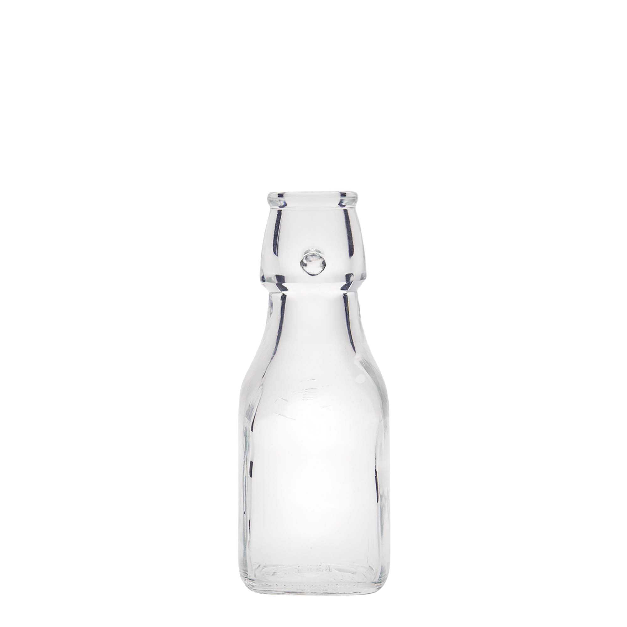 125 ml stikla pudele 'Swing', kvadrātveida, atvere: aizbāžņa aizdare 125 ml stikla pudele 'Swing', kvadrātveida, atvere: aizbāžņa aizdare
