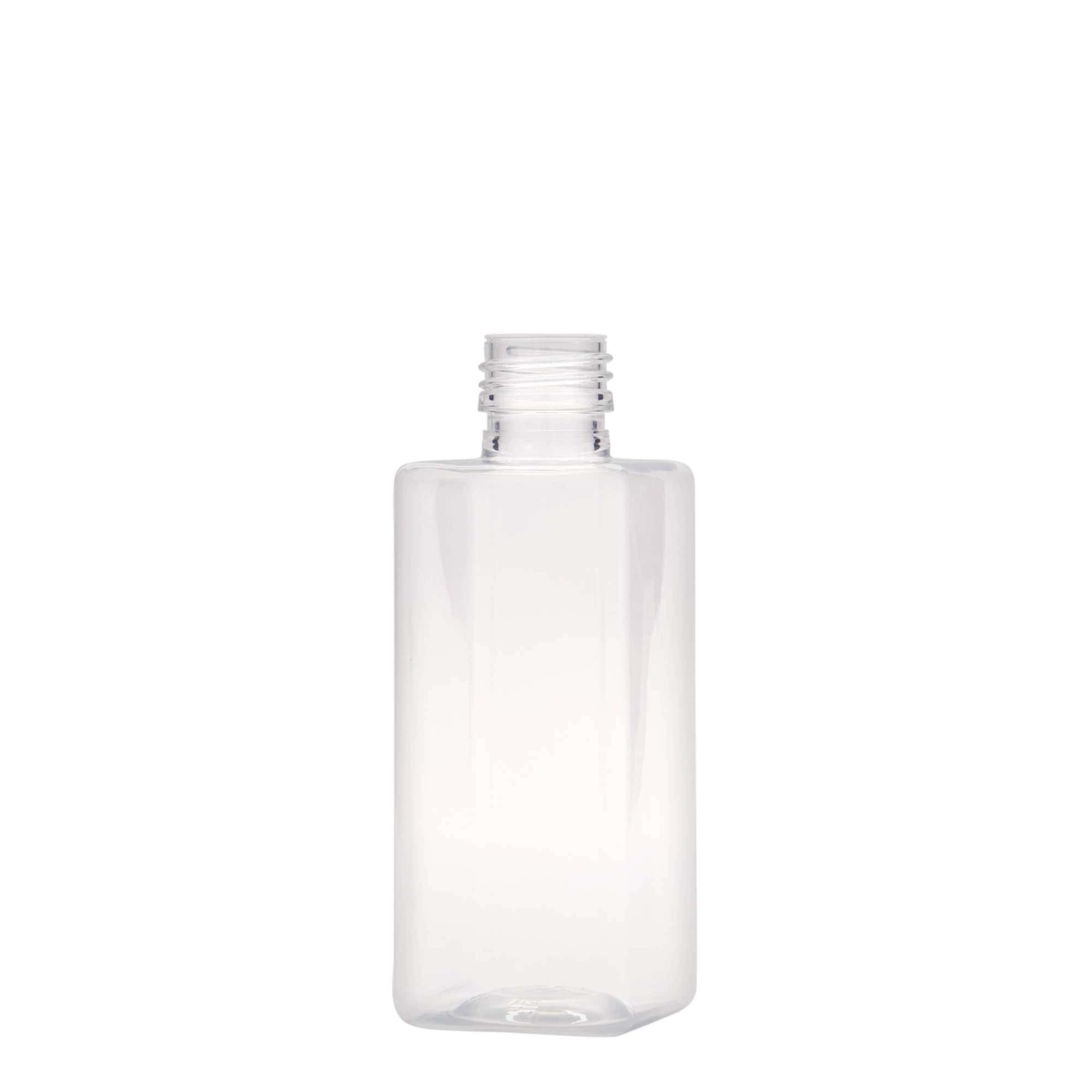 250 ml PET pudele 'Karl', kvadrātveida, plastmasa, atvere: PP 28
