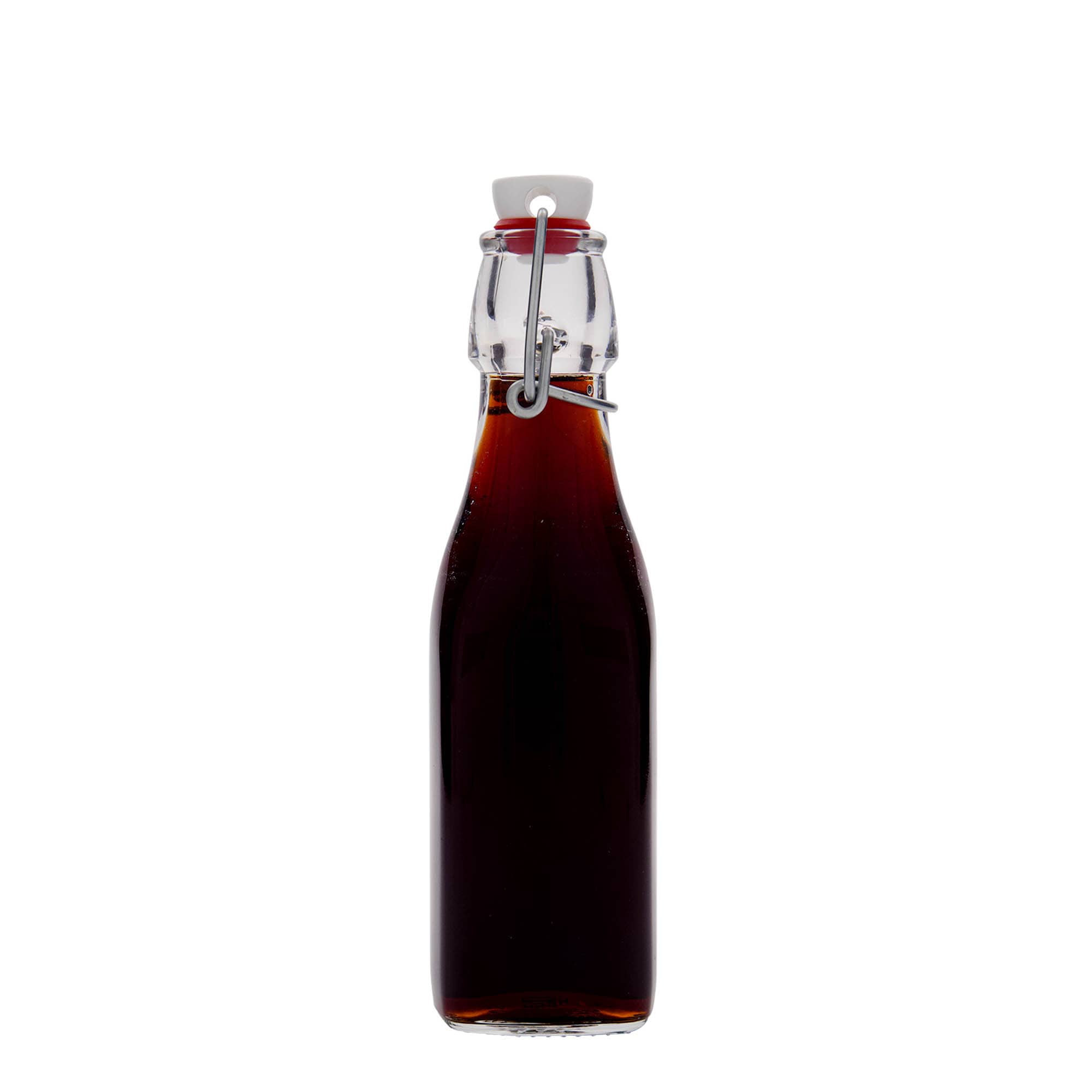 250 ml stikla pudele 'Swing, kvadrātveida, atvere: aizbīdņa aizdare