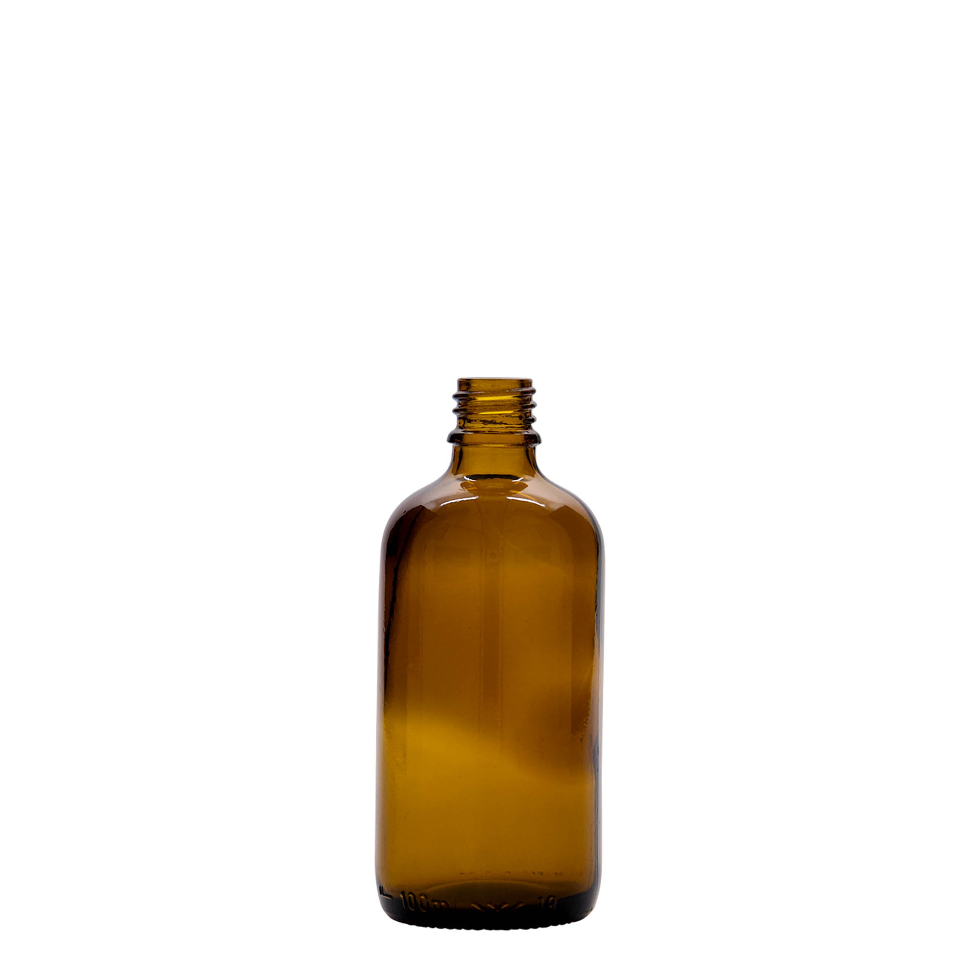 100 ml medicīnas pudele, stikls, brūna, atvere: DIN 18 100 ml medicīnas pudele, stikls, brūna, atvere: DIN 18