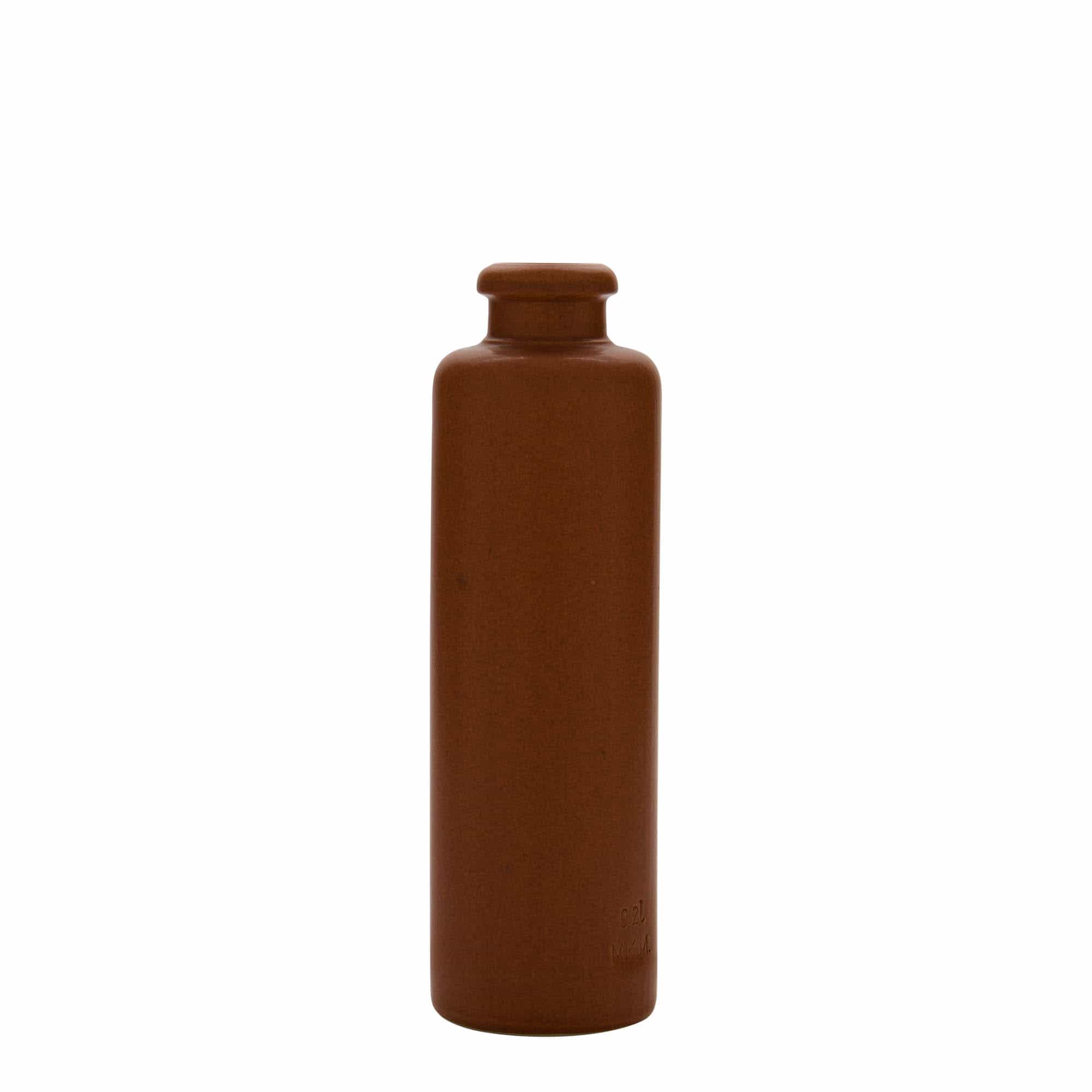 200 ml māla krūka, keramika, sarkana/brūna, aizdare: korķis 200 ml māla krūka, keramika, sarkana/brūna, aizdare: korķis