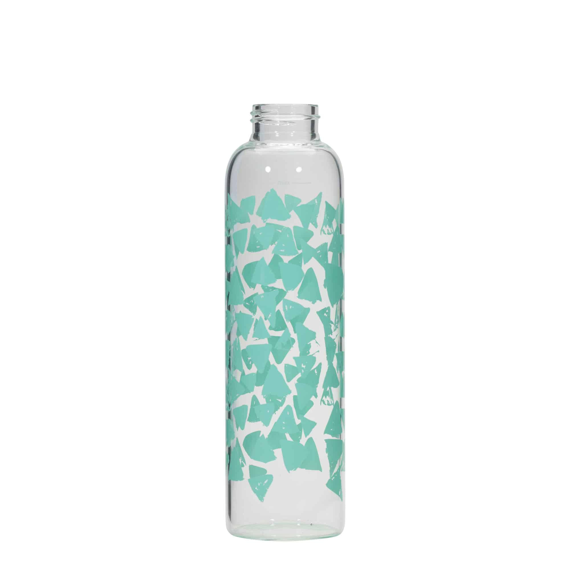 500 ml ūdens pudele 'Perseus', motīvs: tirkīza krāsas trijstūrīši, aizdare: skrūvējams vāciņš 500 ml ūdens pudele 'Perseus', motīvs: tirkīza krāsas trijstūrīši, aizdare: skrūvējams vāciņš