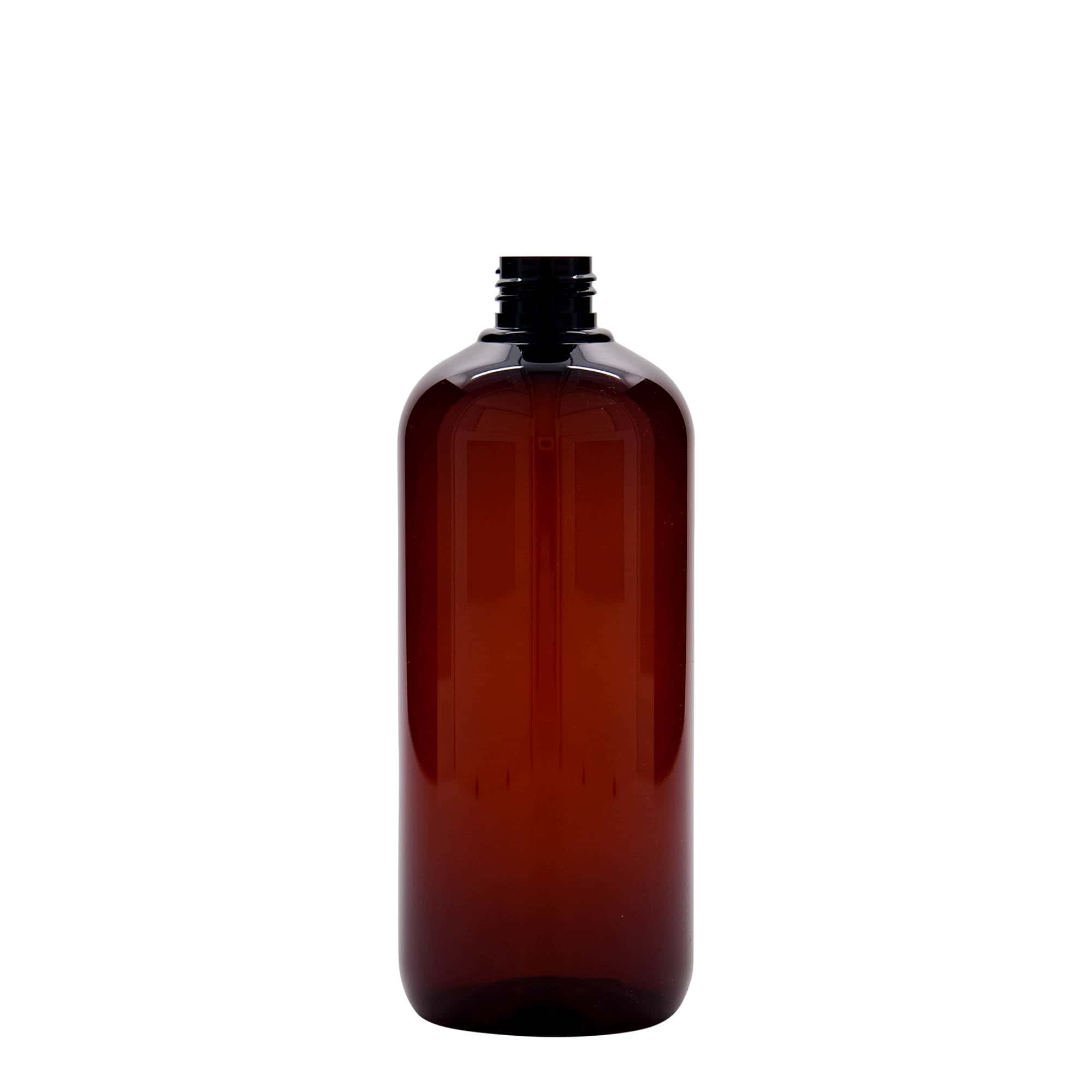 500 ml pārstrādāta plastmasas pudele 'Victor's Best', PCR, brūna, atvere: 24/410