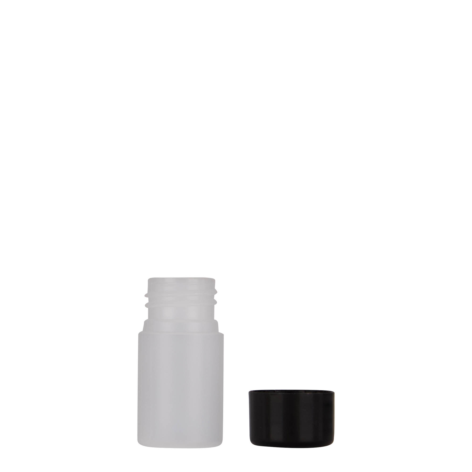 15 ml plastmasas pudele 'Tuffy', HDPE, dabīga, atvere: 24/410