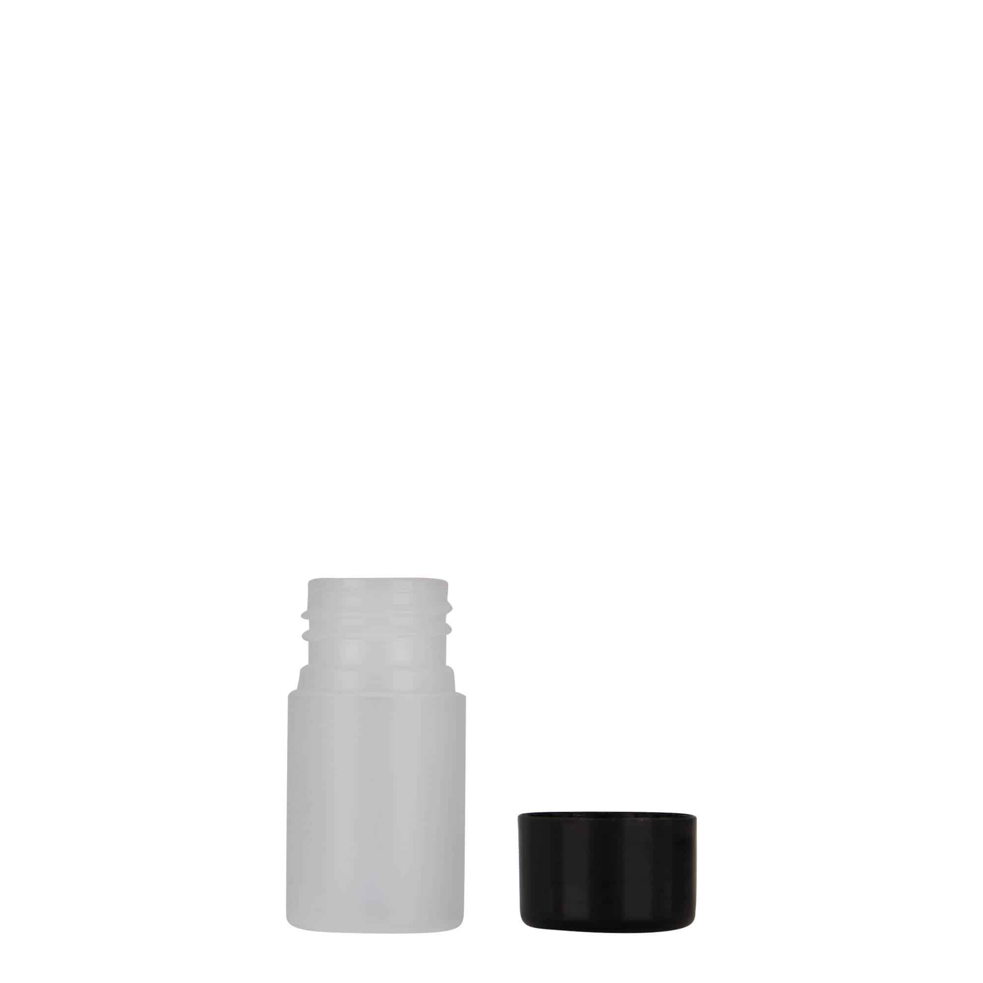 15 ml plastmasas pudele 'Tuffy', HDPE, dabīga, atvere: 24/410