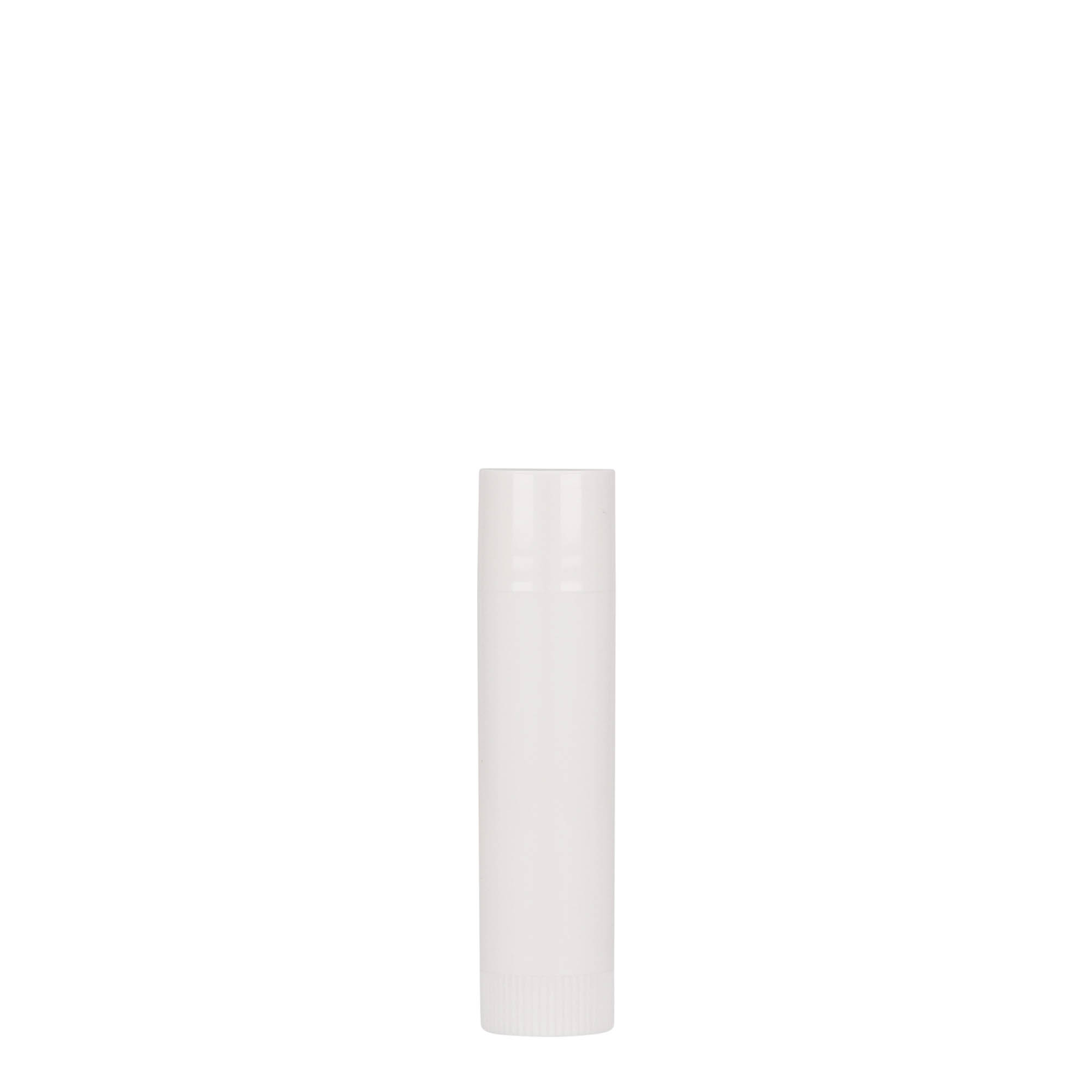 6 ml lūpu krāsas korpuss, PP plastmasa, balts