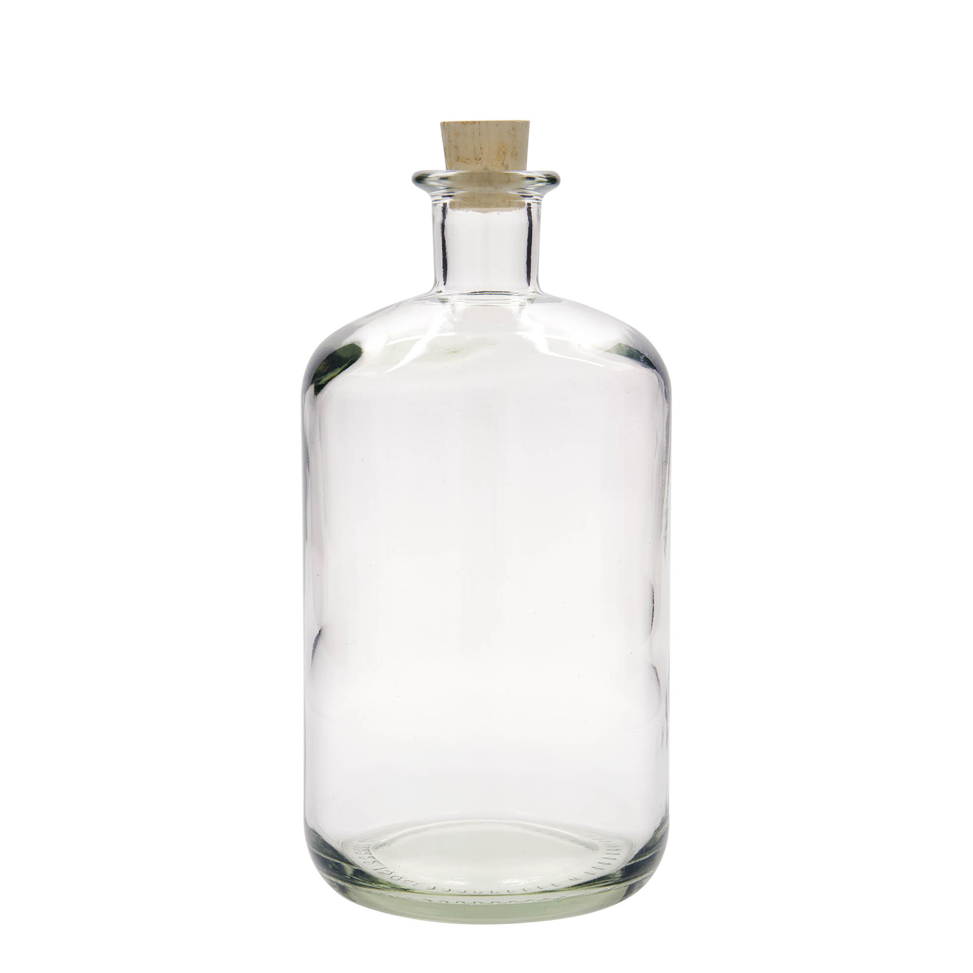 1.500 ml stikla pudele aptiekāram, atvere: korķis