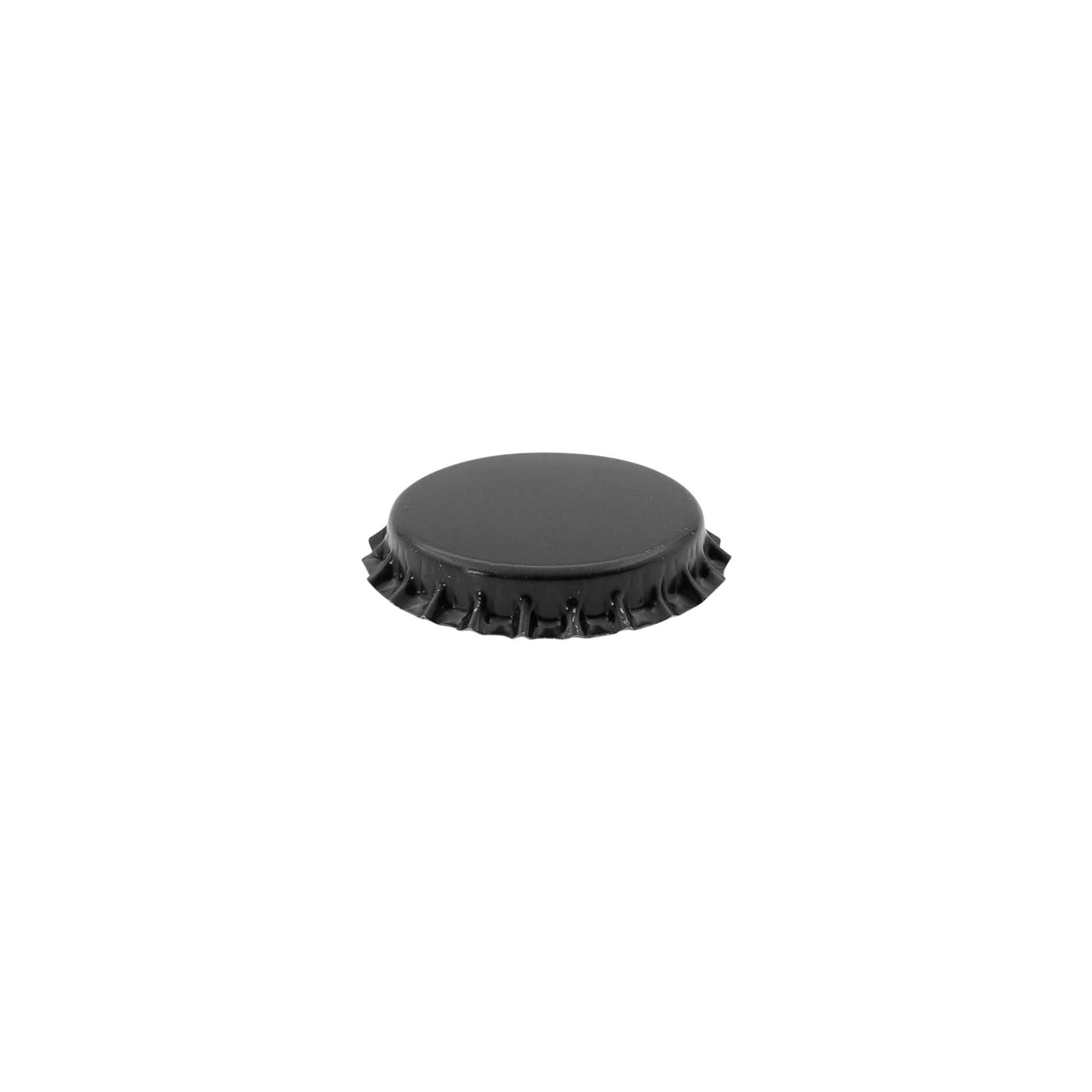 Korķa vāciņi 29 mm, metāls, melni