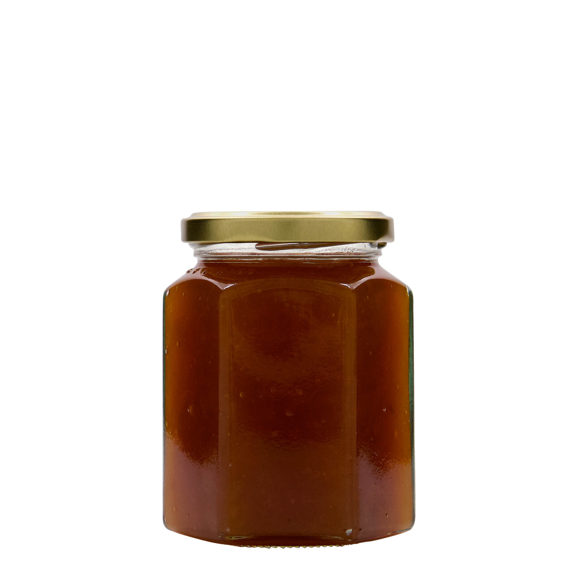 288 ml sešstūra stikla burka, atvere: Twist-Off (TO 63) 288 ml sešstūra stikla burka, atvere: Twist-Off (TO 63)