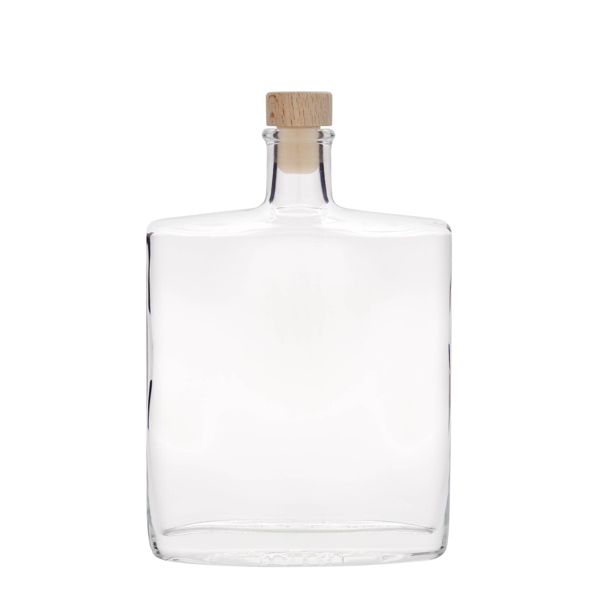 500 ml stikla pudele 'Zorbas', ovāla, aizdare: korķis