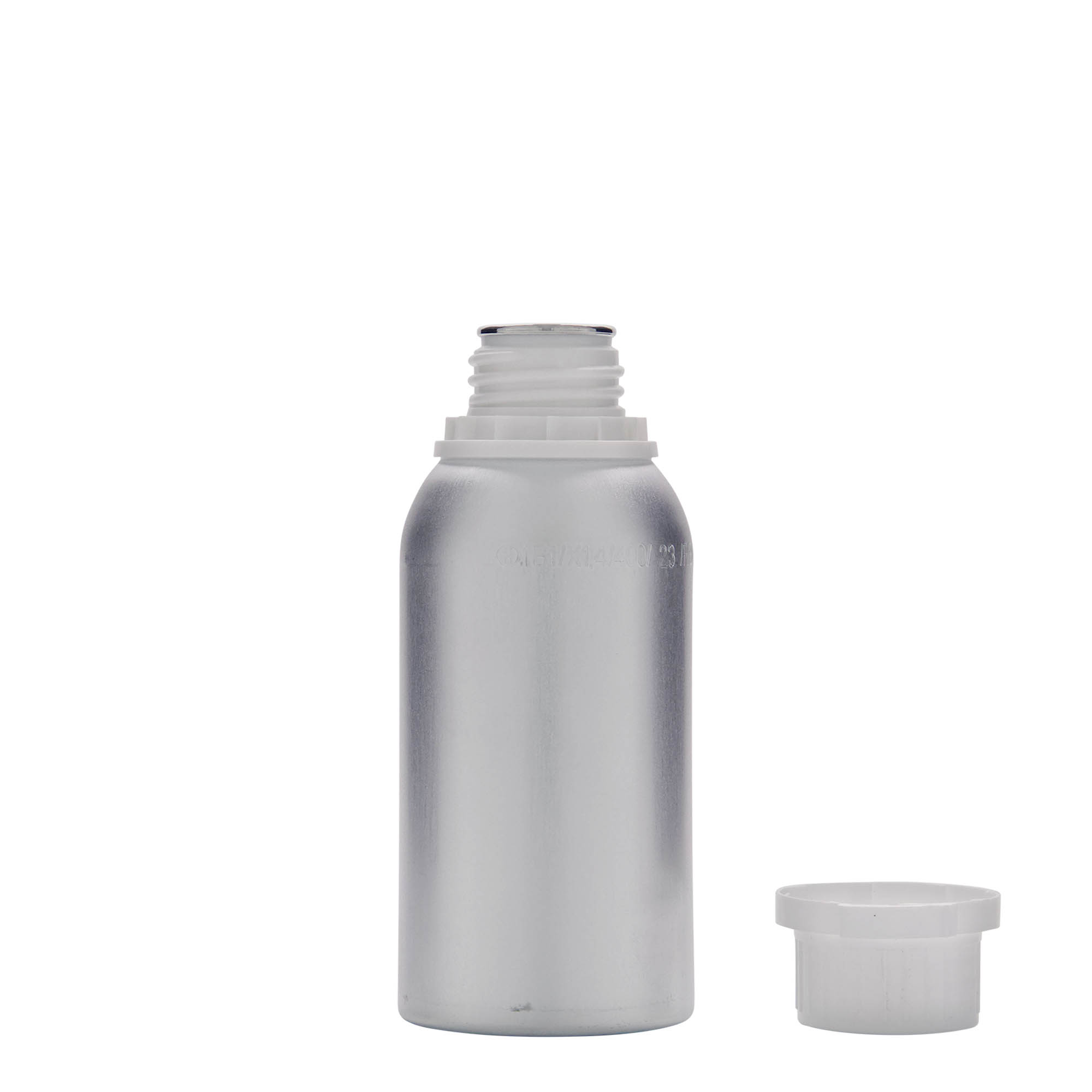 275 ml alumīnija pudele, metāls, sudraba, atvere: DIN 32