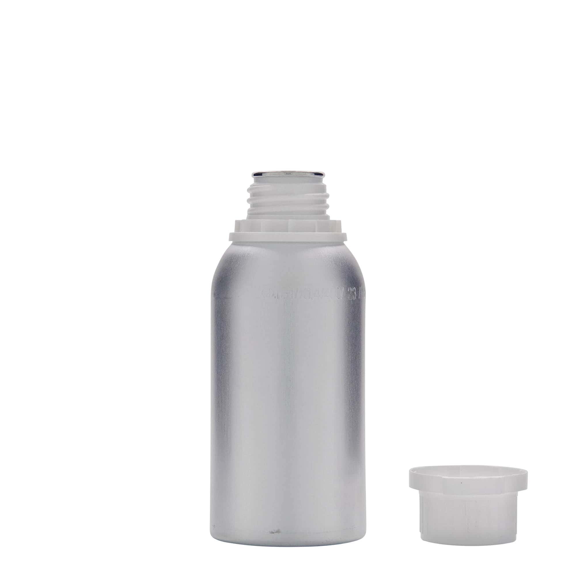 275 ml alumīnija pudele, metāls, sudraba, atvere: DIN 32