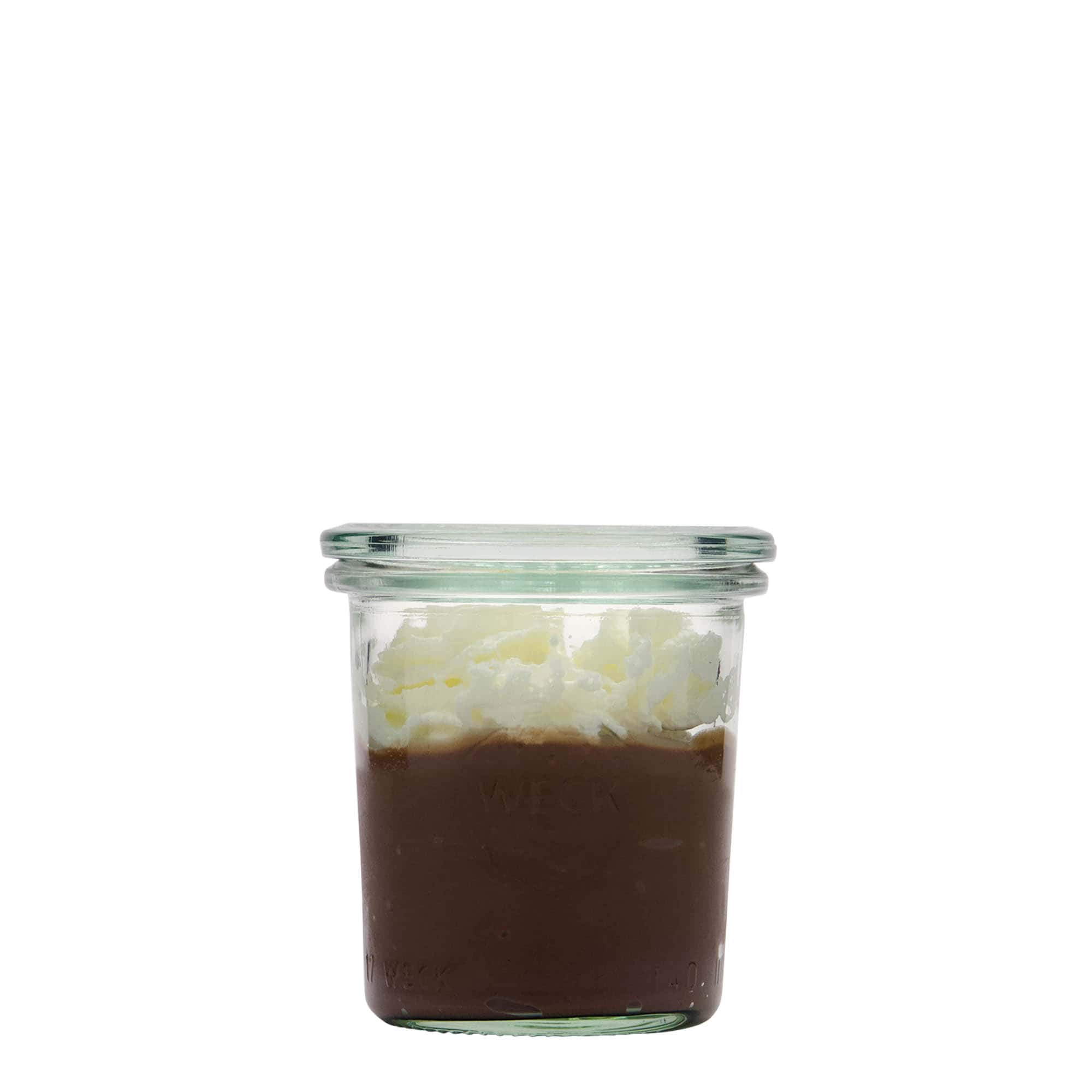 140 ml WECK krūzīte ar plakanu dibenu, atvere: apaļš malu gredzens