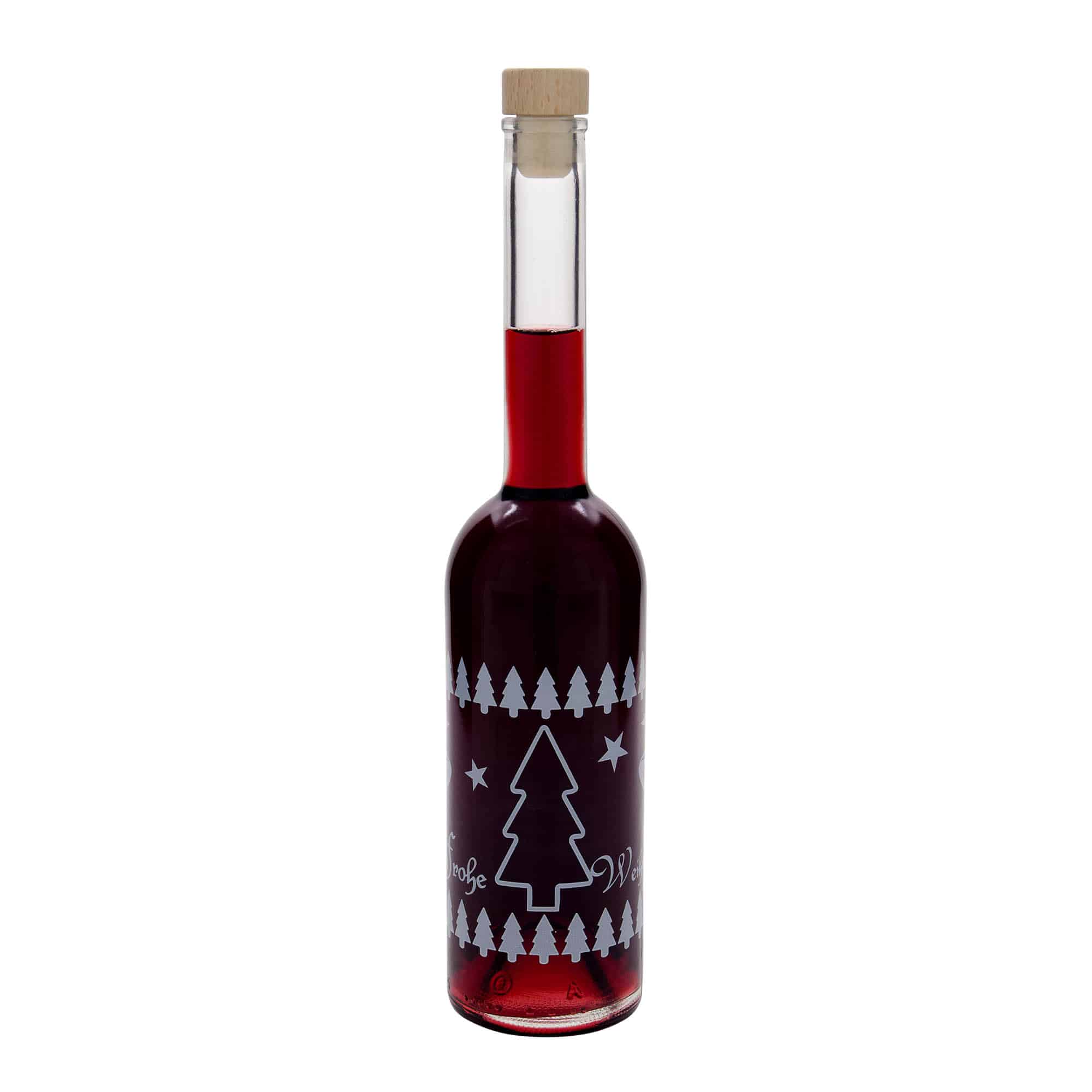 500 ml stikla pudele 'Opera', motīvs: klasiskas Ziemassvētki, atvere: korķis