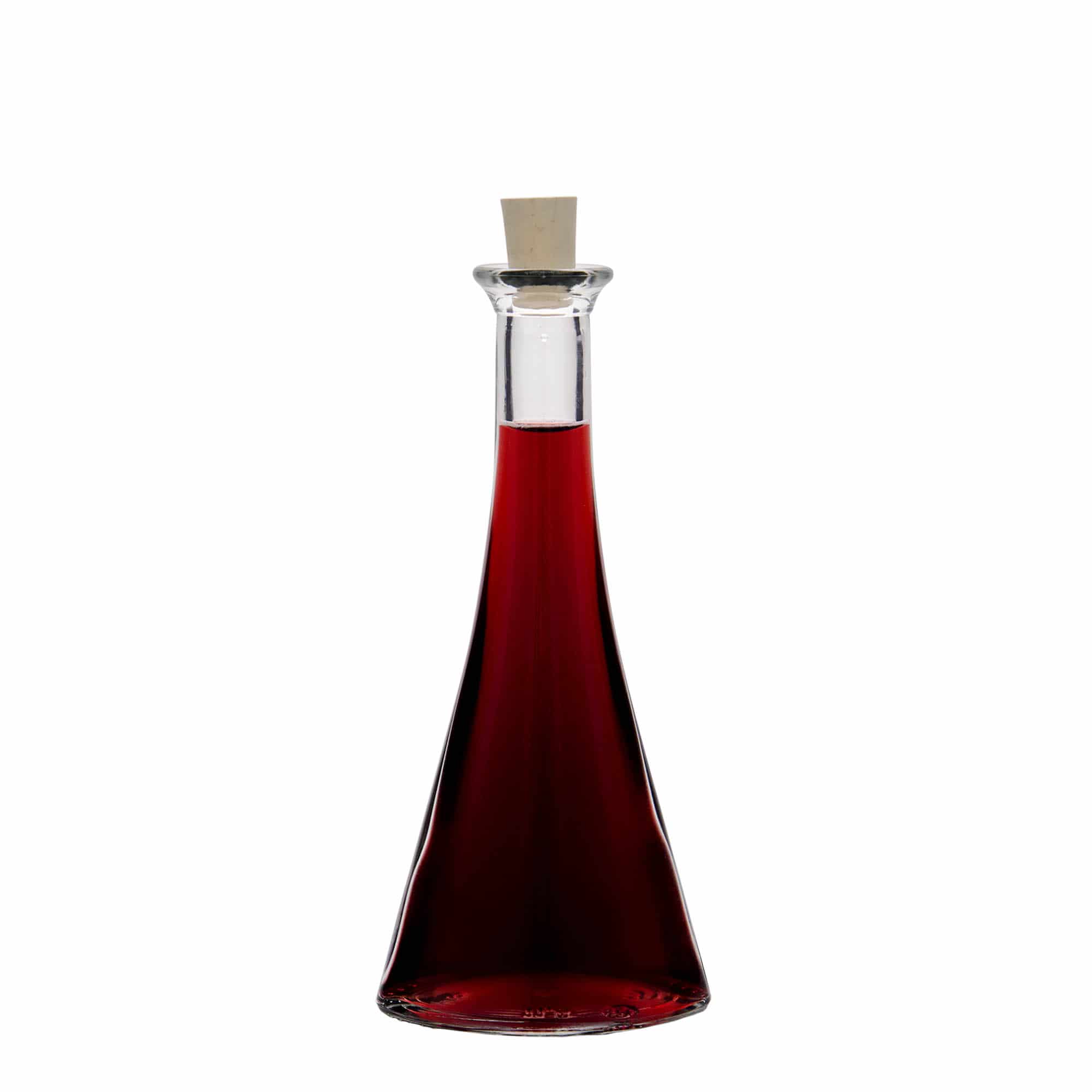 100 ml stikla pudele 'Veronica', pusapaļa, aizdare: korķis
