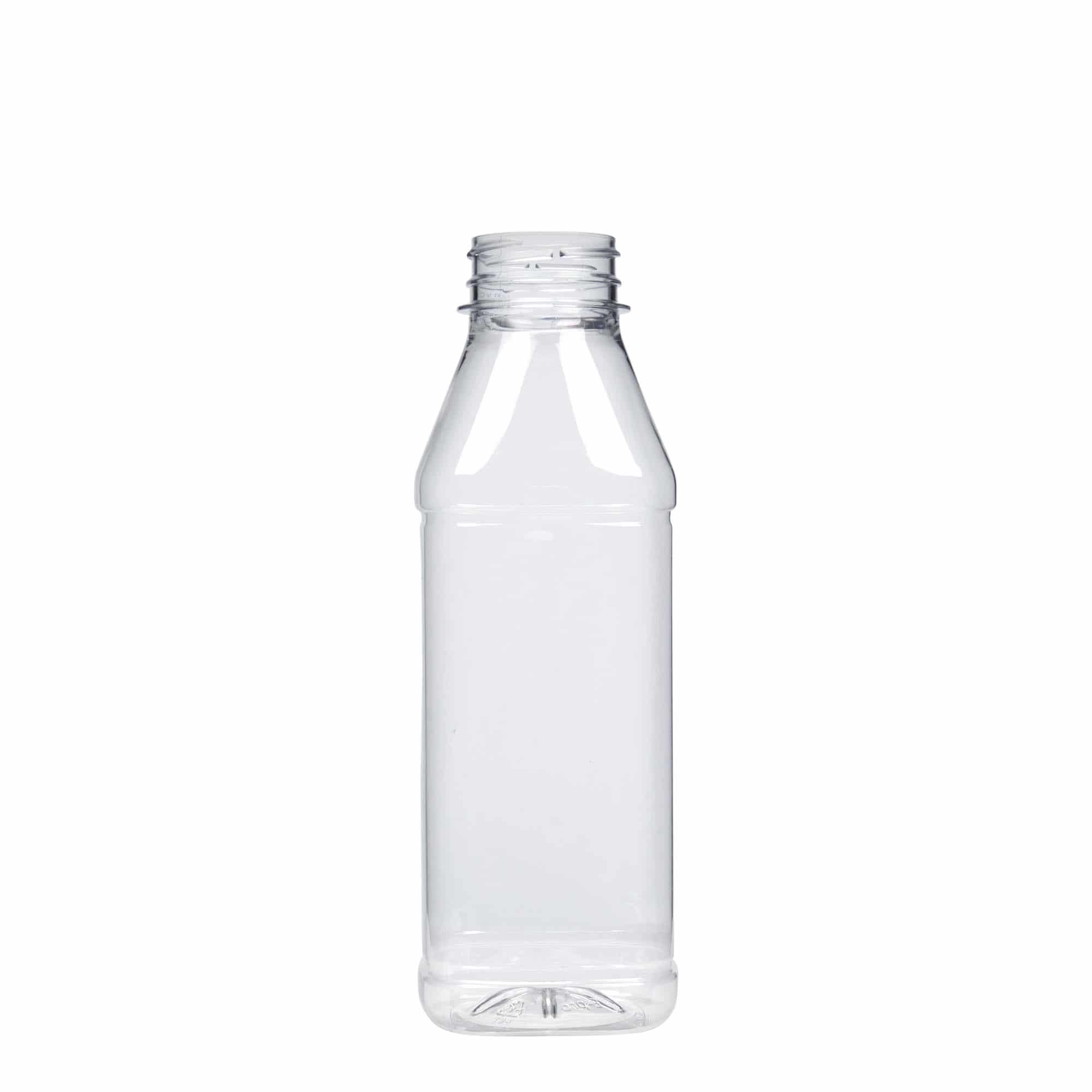 500 ml PET pudele 'Milk and Juice Carré', kvadrātiska, plastmasas, aizdare: 38 mm 500 ml PET pudele 'Milk and Juice Carré', kvadrātiska, plastmasas, aizdare: 38 mm